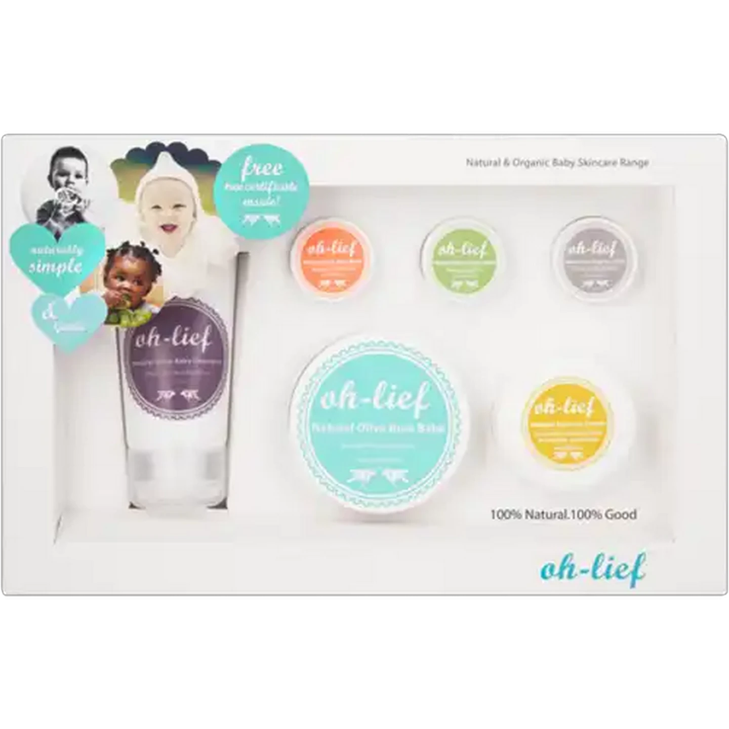 Image of Oh-Lief Natural Baby Skincare Gift Box 6 Piece
