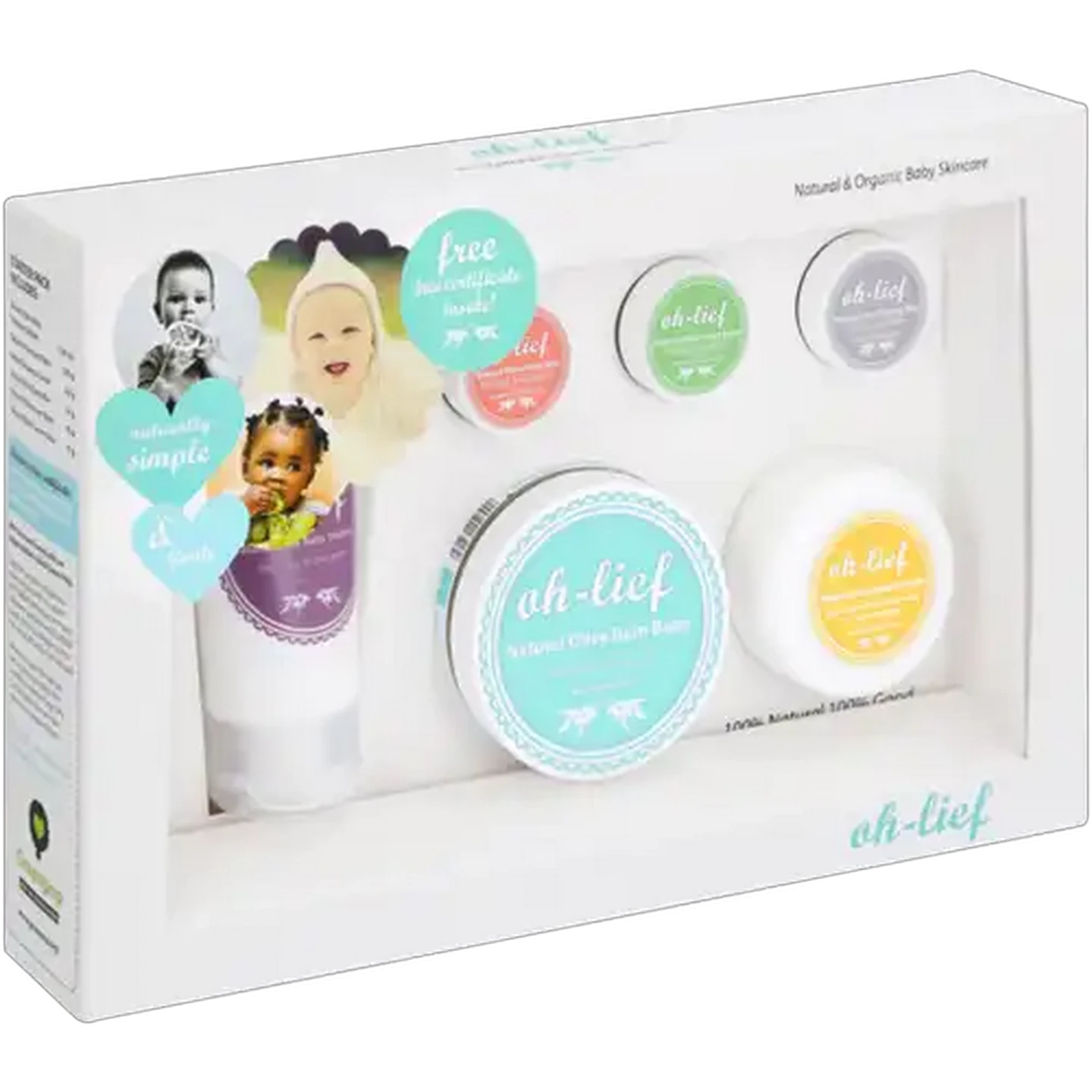 Image of Oh-Lief Natural Baby Skincare Gift Box 6 Piece