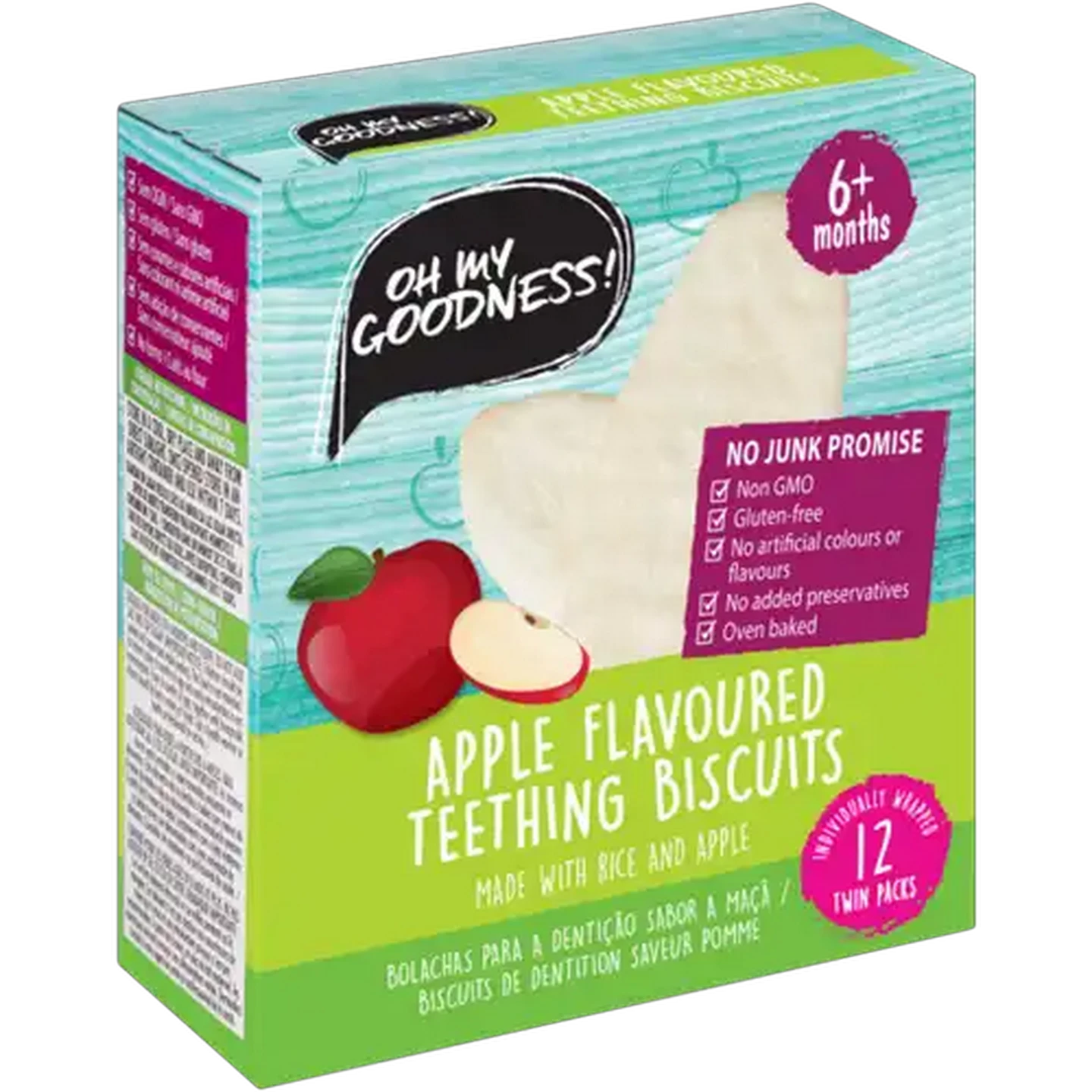 Image of Oh My Goodness! Apple Flavoured Teething Biscuits 50g