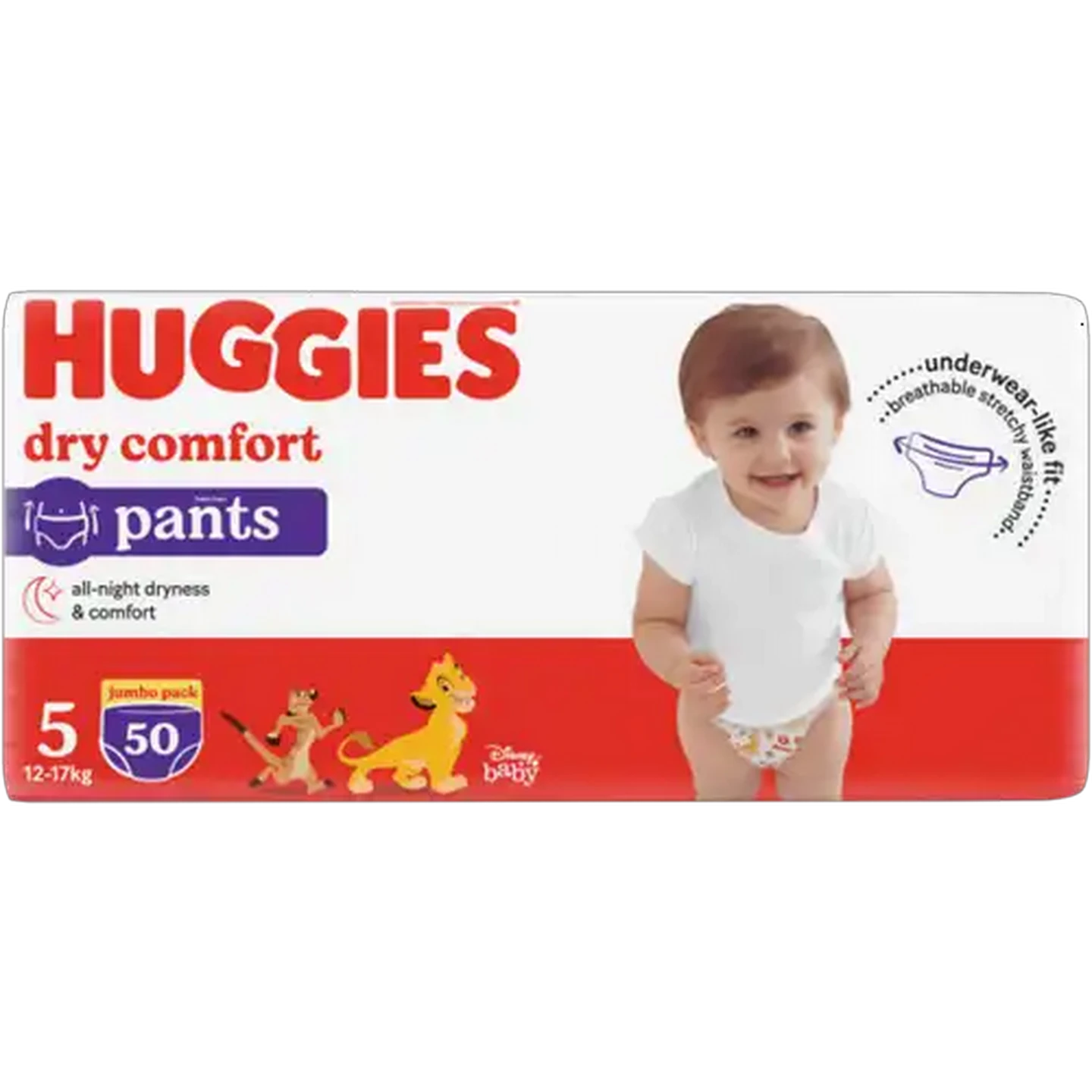 Image of Huggies Dry Comfort Size 5 Pants 50 Pack