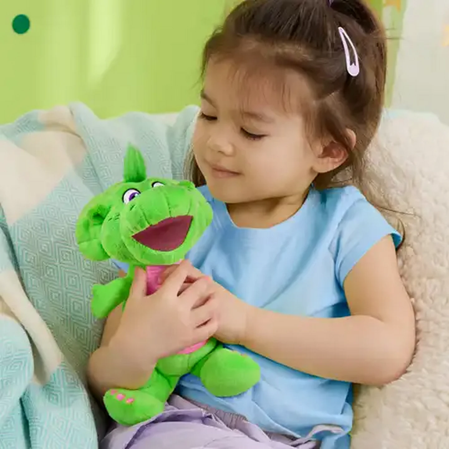 Image of Fisher-Price Barney’s Baby Bop Plush Dinosaur Toy 20cm