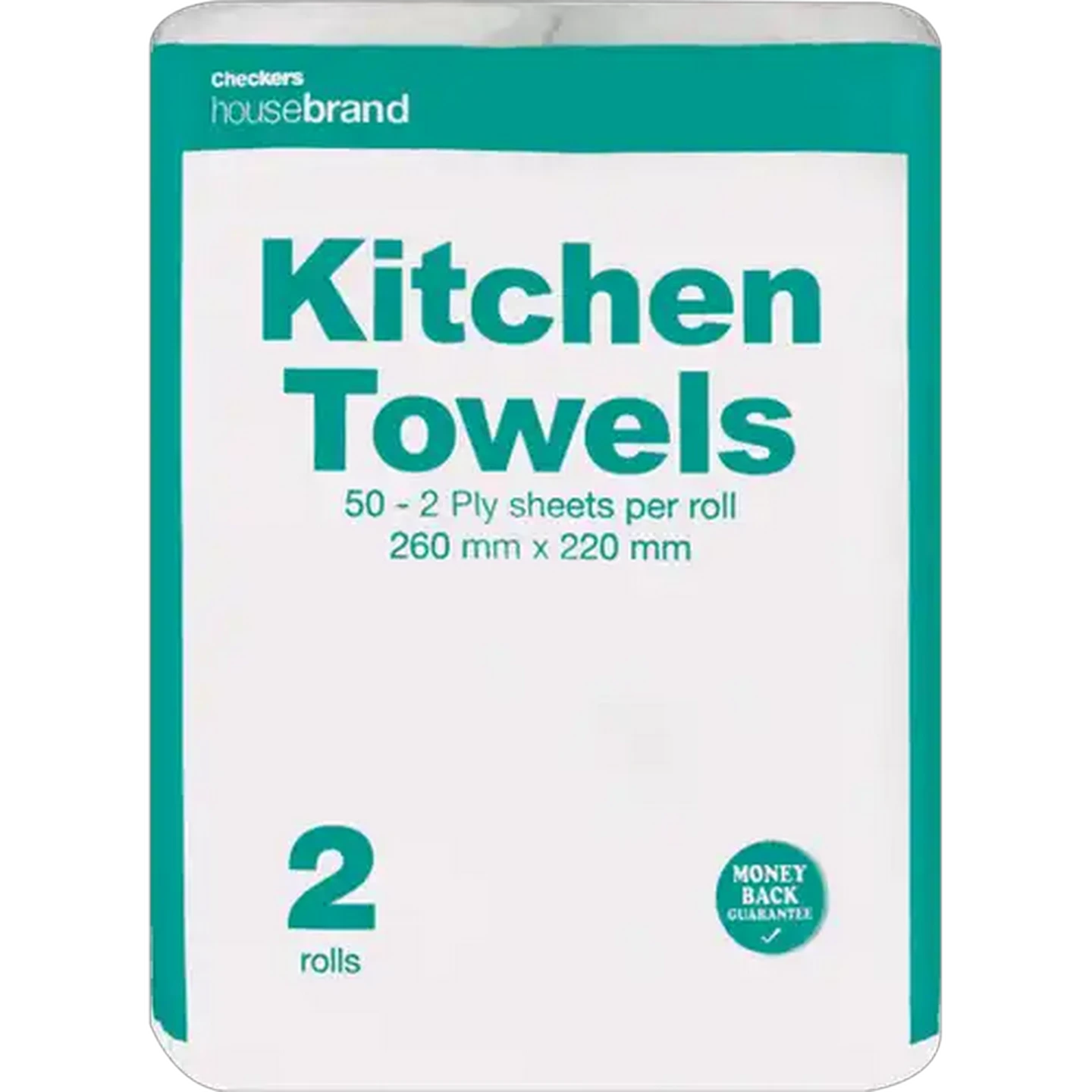 Image of Checkers Housebrand Kitchen Roller Towels 2 Pack