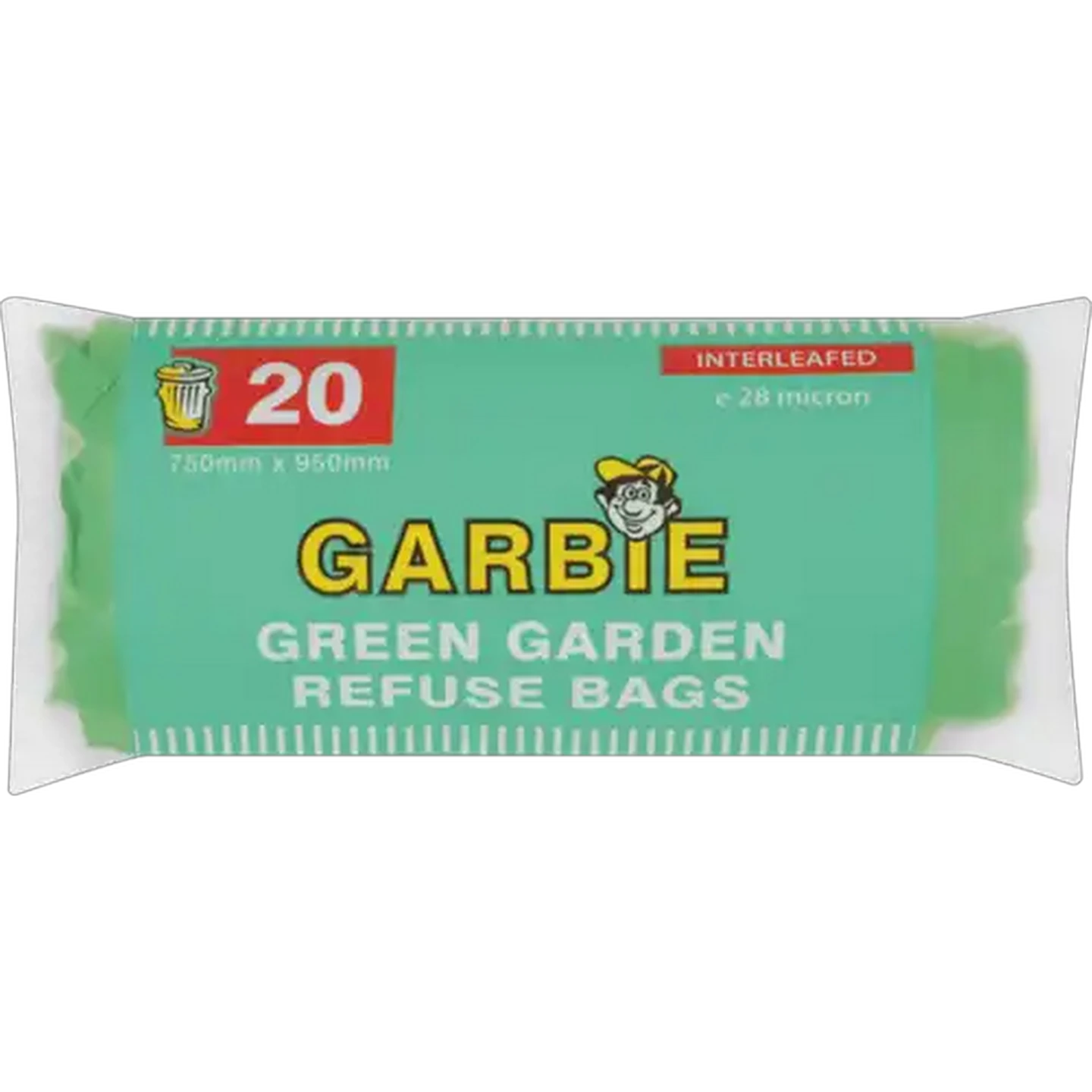 Image of Garbie 20 Pack Green Garden Refuse Bags 750mm x 950mm