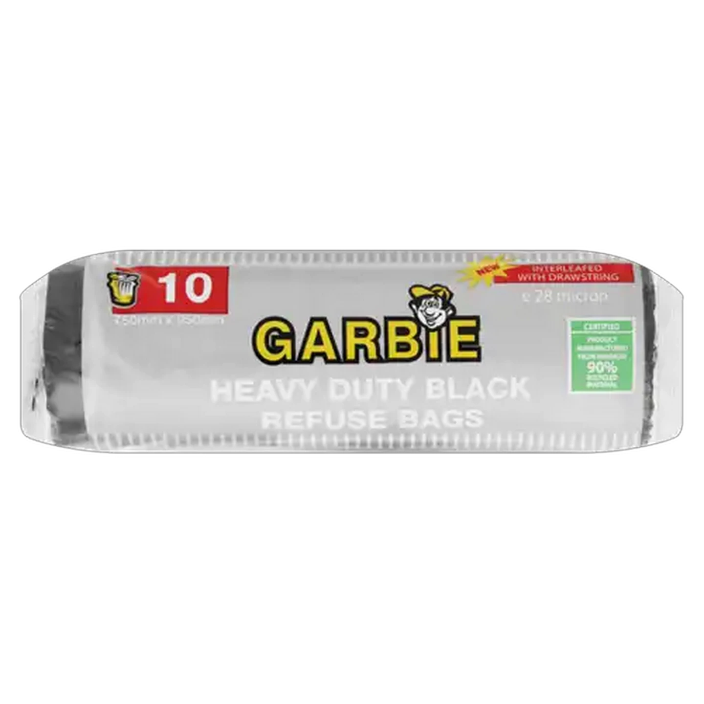 Image of Garbie 10 Pack Heavy Duty Black Refuse Bags 750mm x 950mm