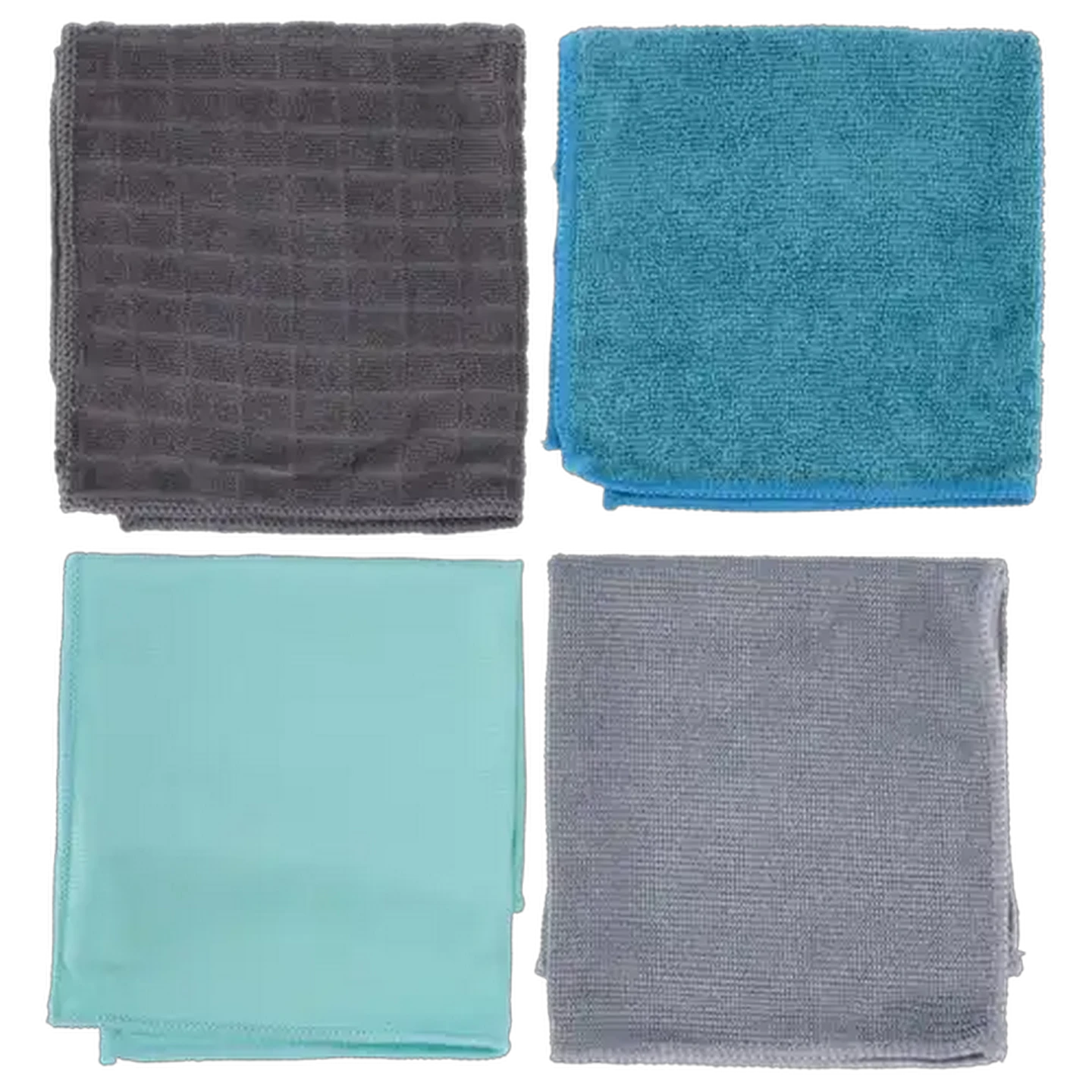Image of Essentials Microfibre Kitchen Cloths 4-Pack (Colour May Vary)
