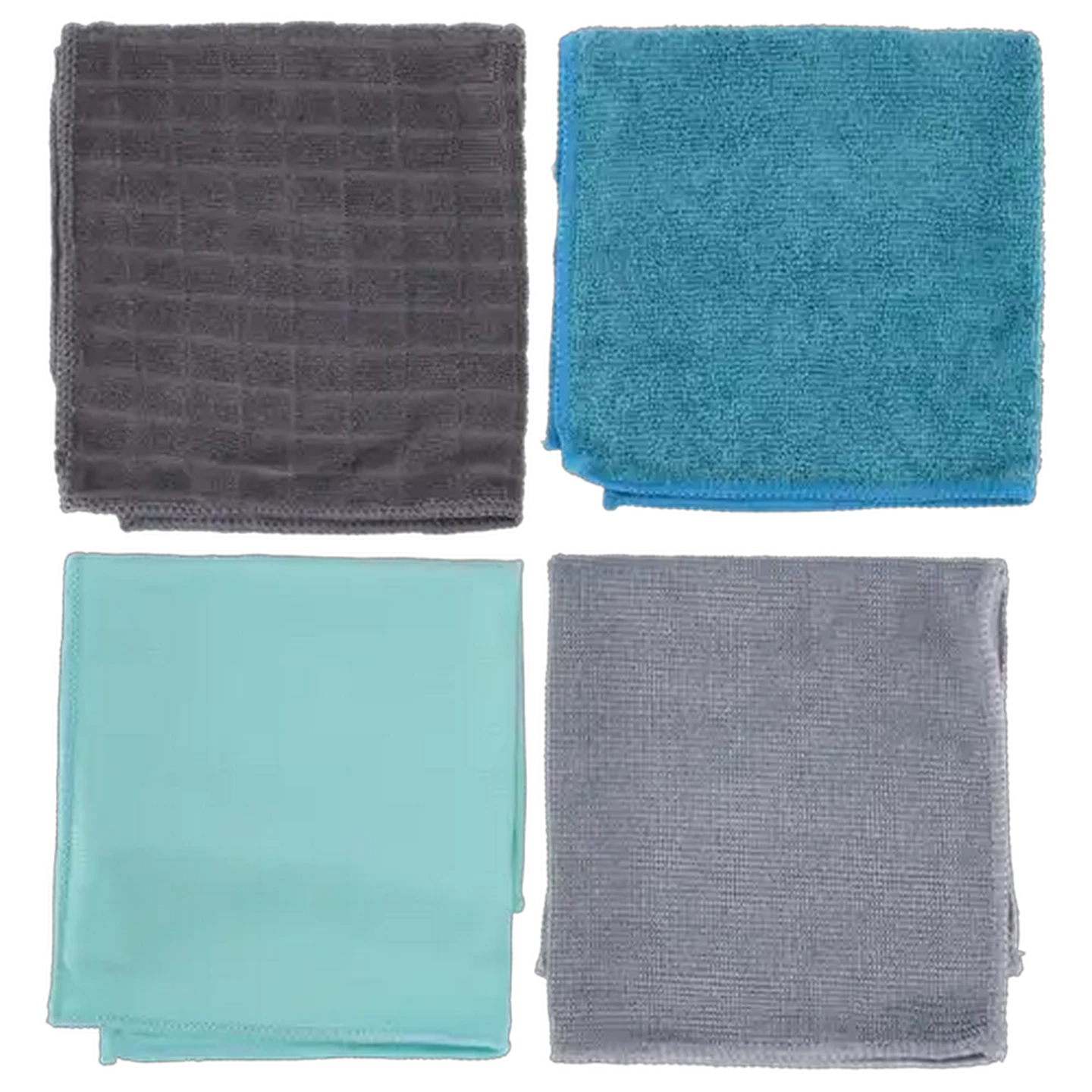 Image of Essentials Microfibre Kitchen Cloths 4-Pack (Colour May Vary)