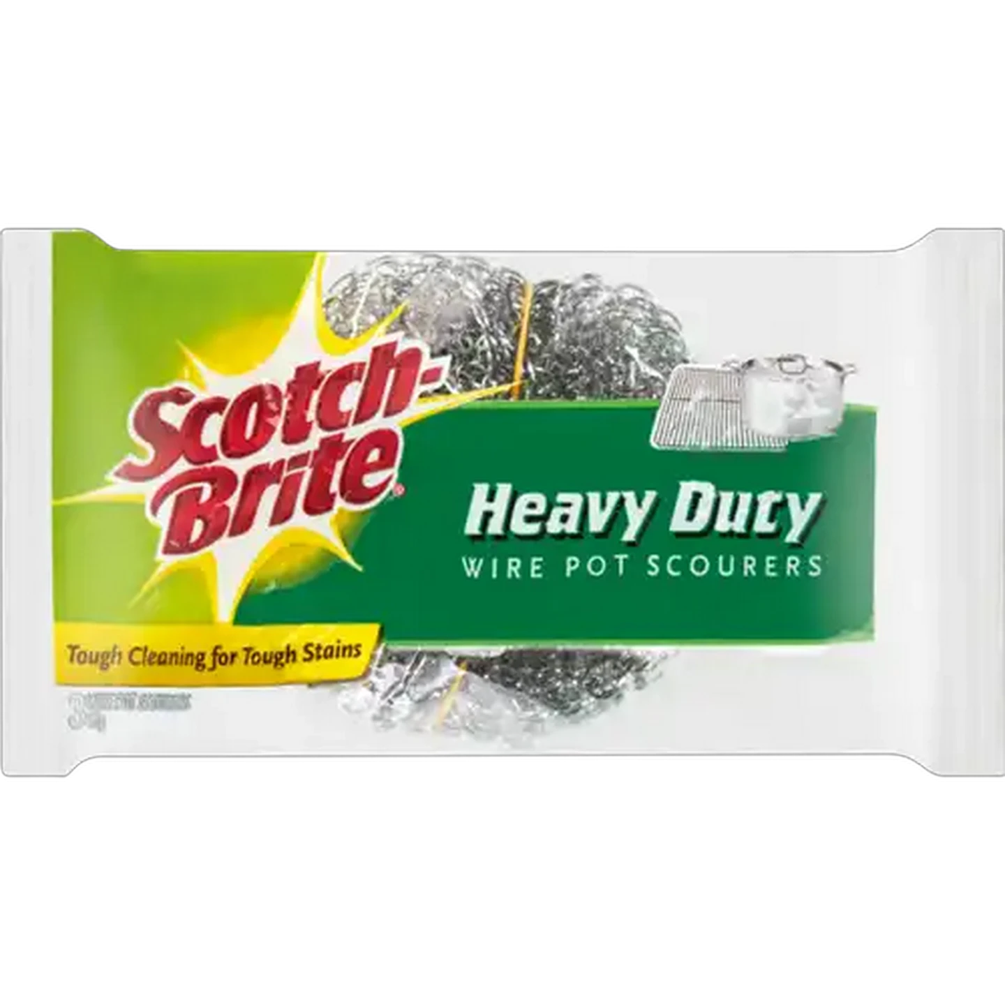 Image of Scotch-Brite Heavy Duty Wire Pot Scourers 3 Pack