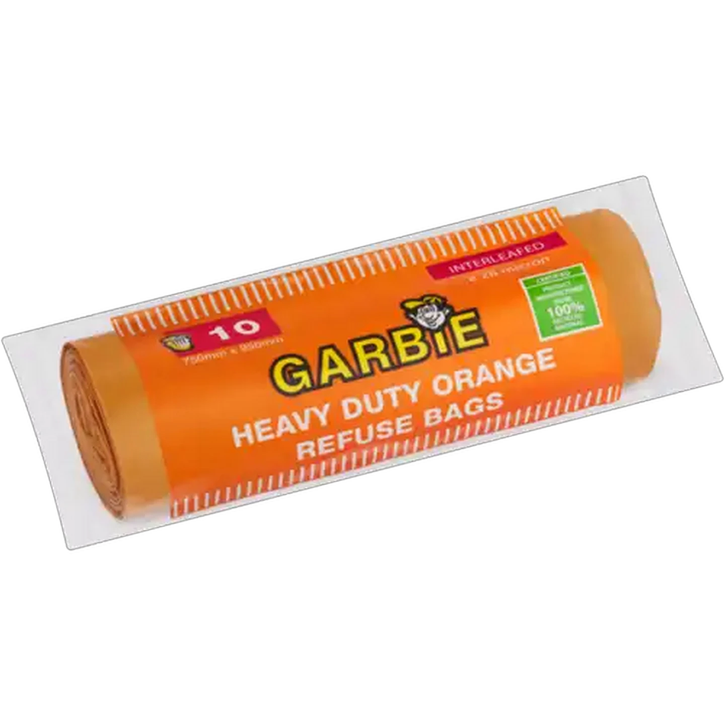 Image of Garbie Orange Heavy Duty Refuse Bags 10s