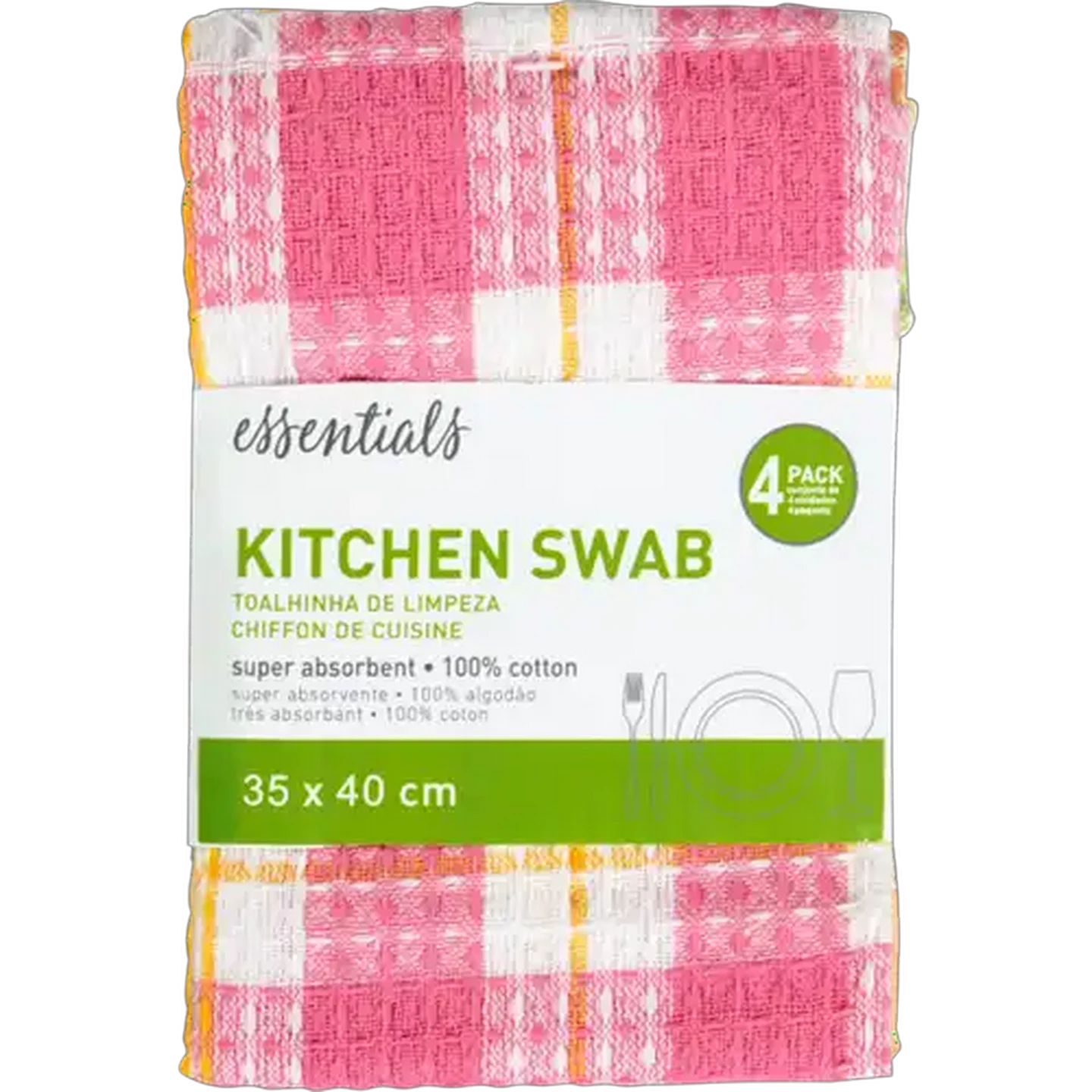 Image of Essentials Kitchen Swab 4 Pack