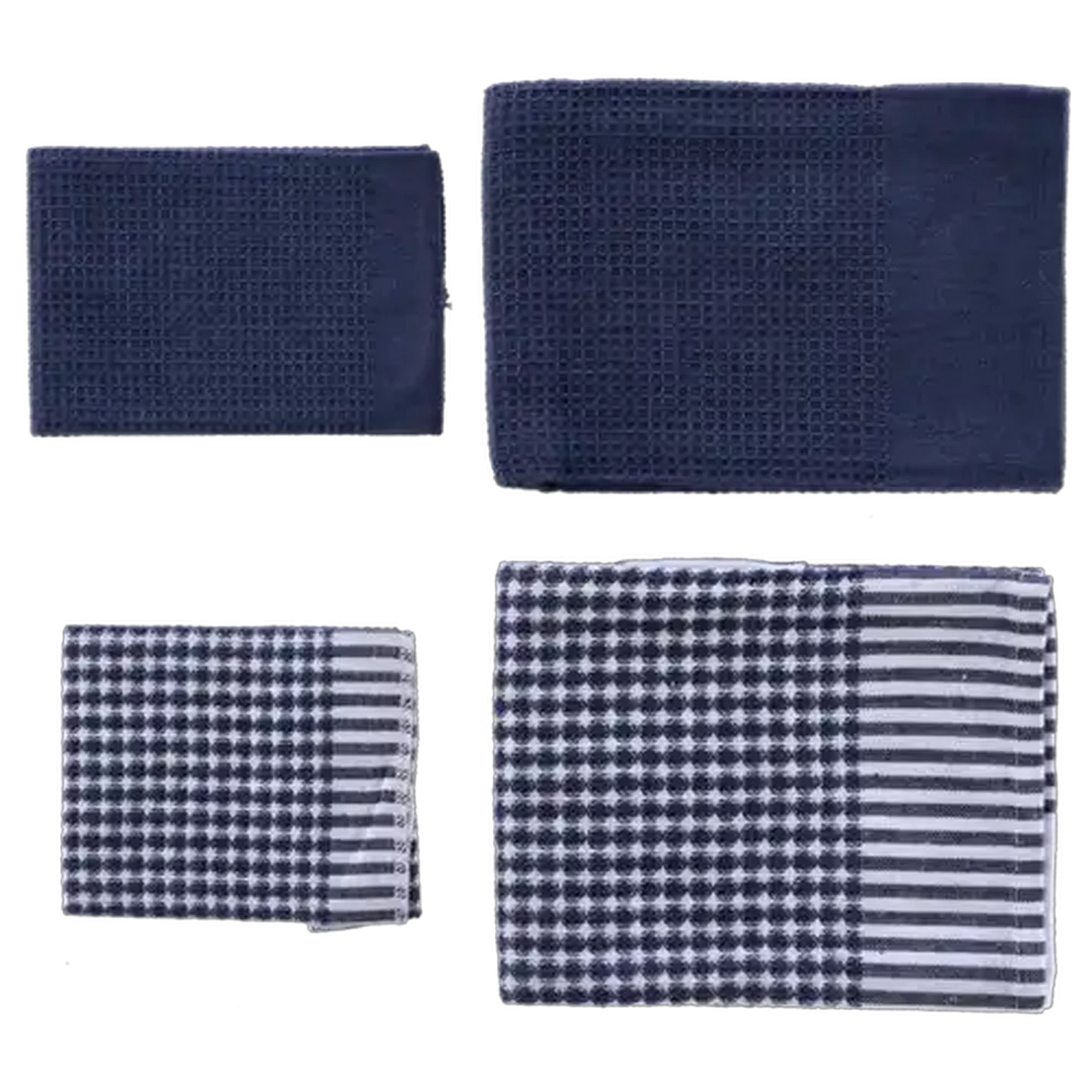 Image of Essentials Woven Kitchen Cloths & Swabs 4-Pack (Colour May Vary)