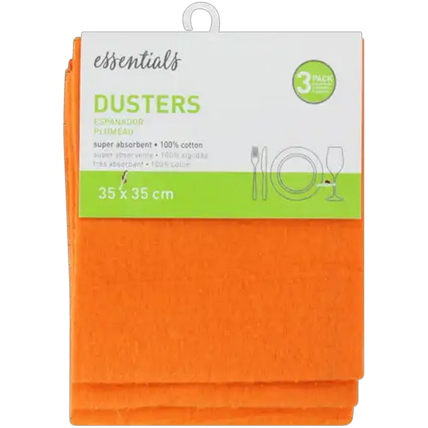 Image of Essentials Yellow Duster 3-Pack