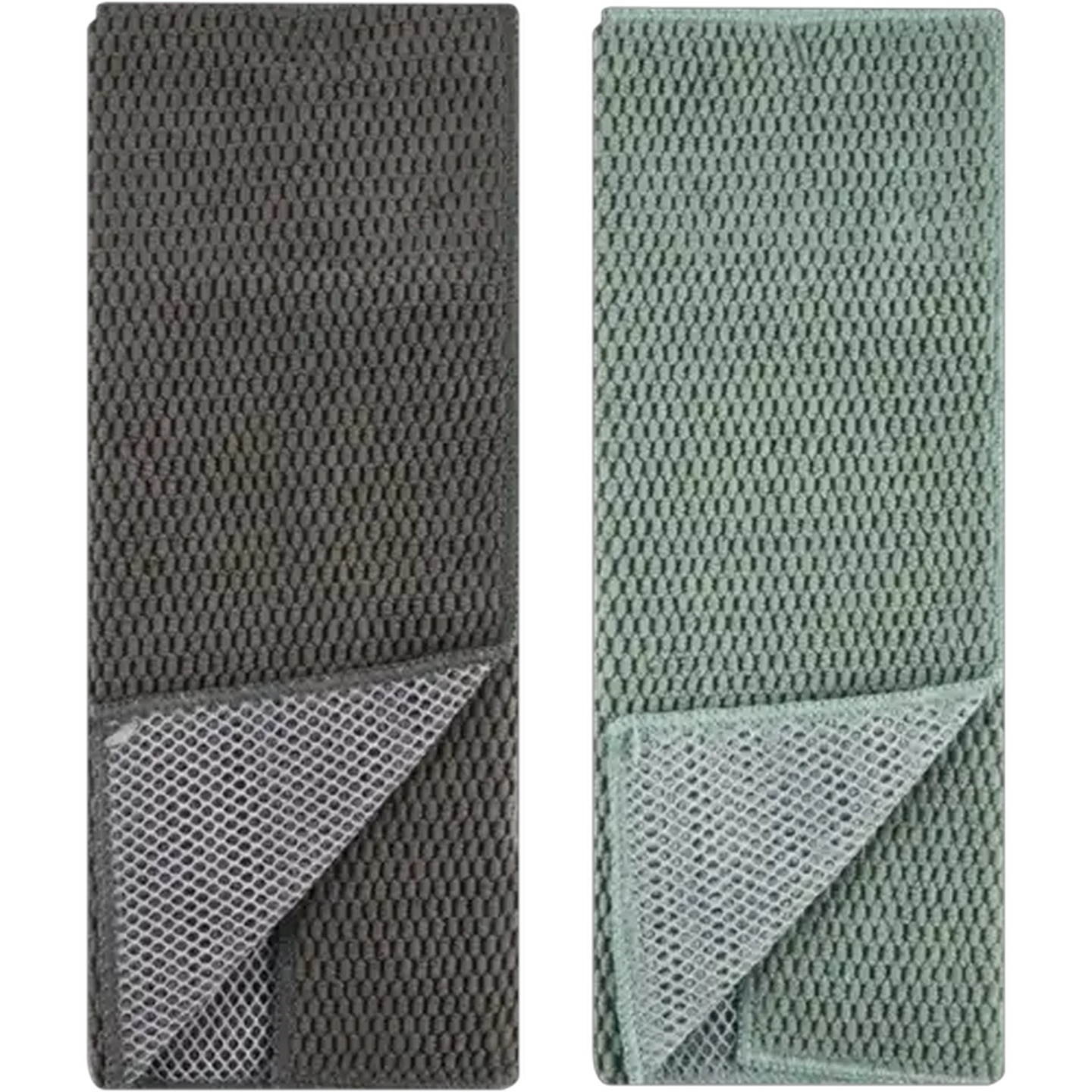 Image of Essentials Microfibre Swab Abrasion Cloths 2-Pack (Colour May Vary)