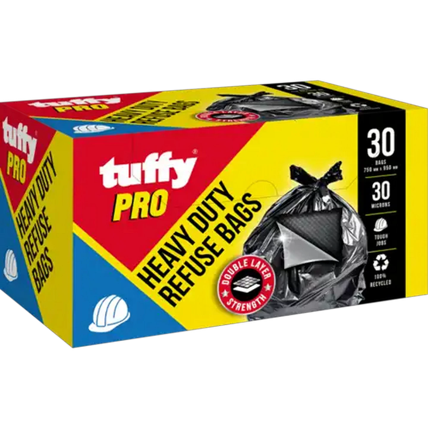 Image of Tuffy Pro 30 Pack Heavy Duty Refuse Bags 750mm x 950mm