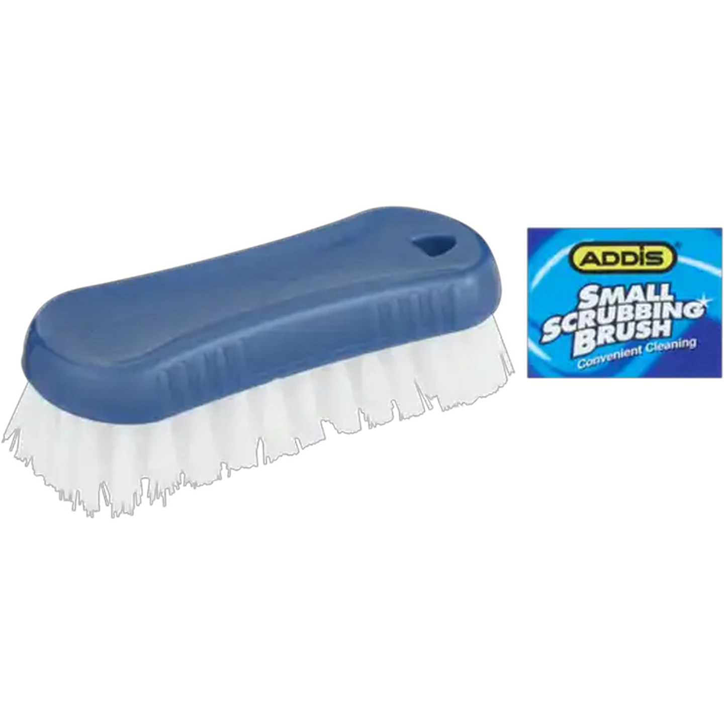 Image of ADDIS CFB Blue Kidney Shape Scrub Brush 155mm