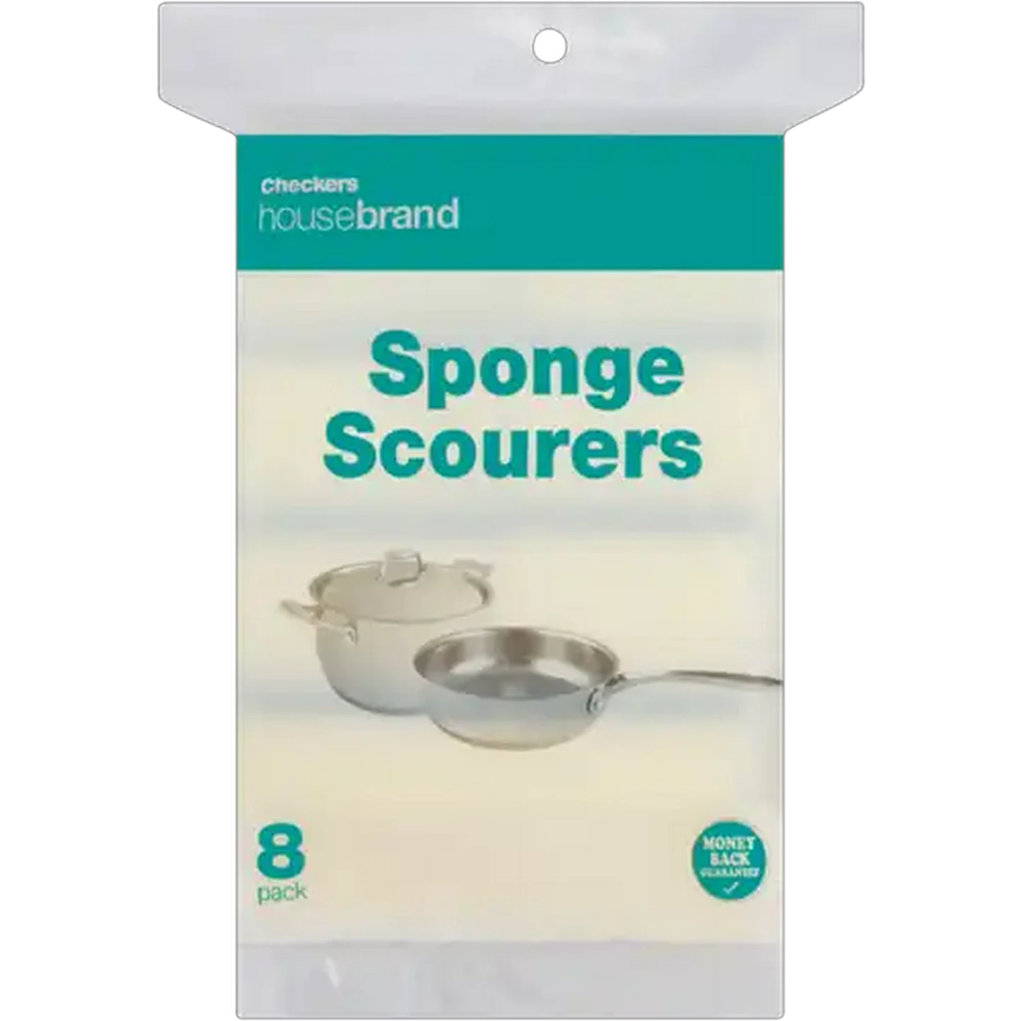 Image of Checkers Housebrand Sponge Scourers 8 Pack
