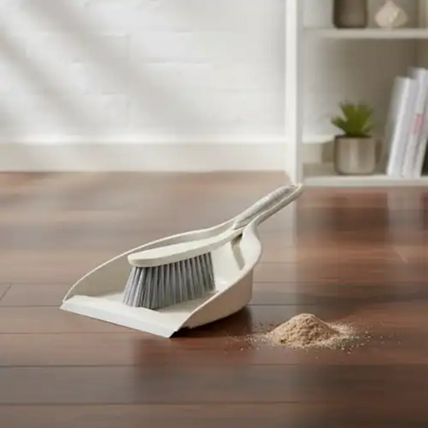 Image of M-Home Grey Dustpan & Brush Set 2-Piece