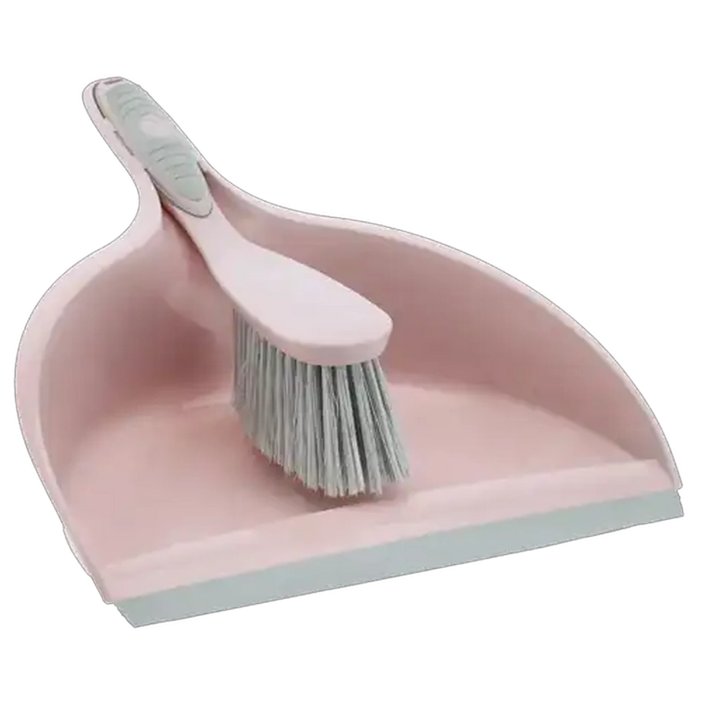 Image of M-Home Deco Pink Colour Dustpan & Brush Set