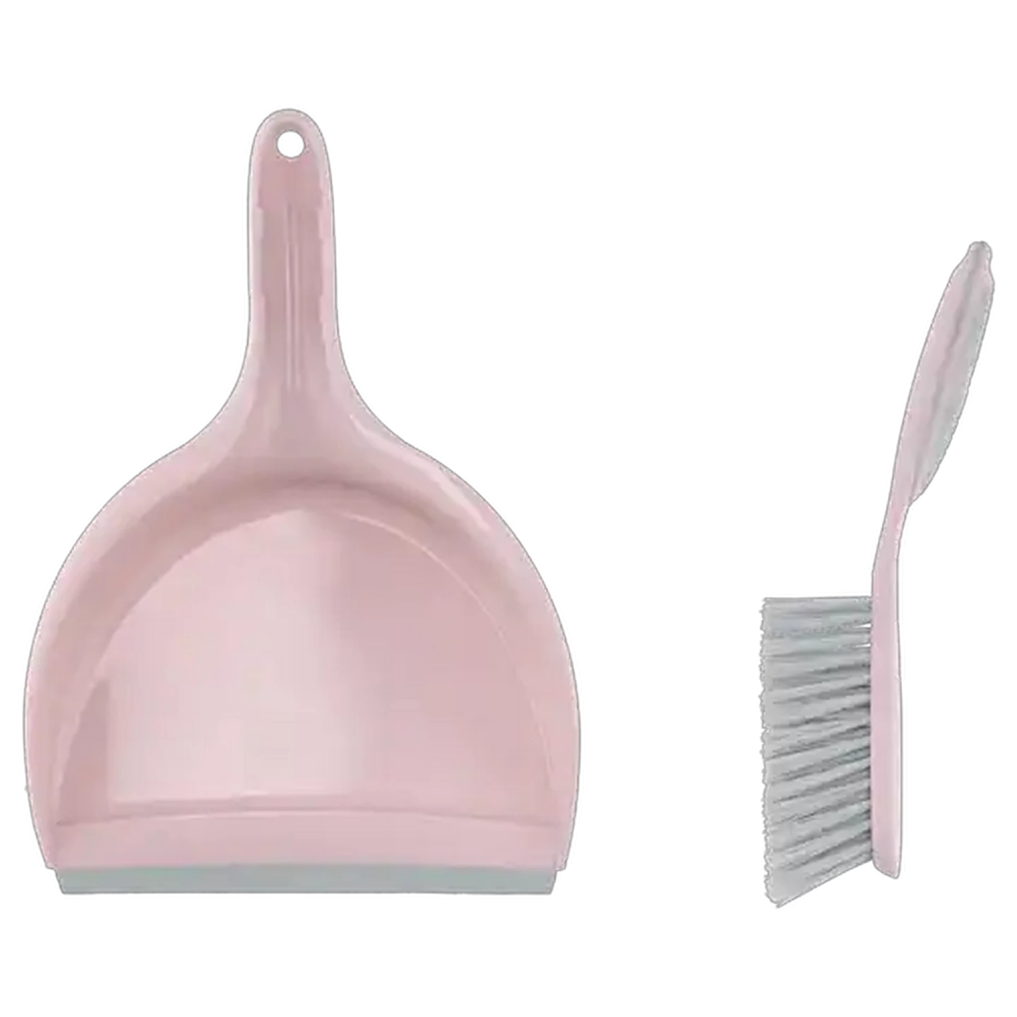 Image of M-Home Deco Pink Colour Dustpan & Brush Set
