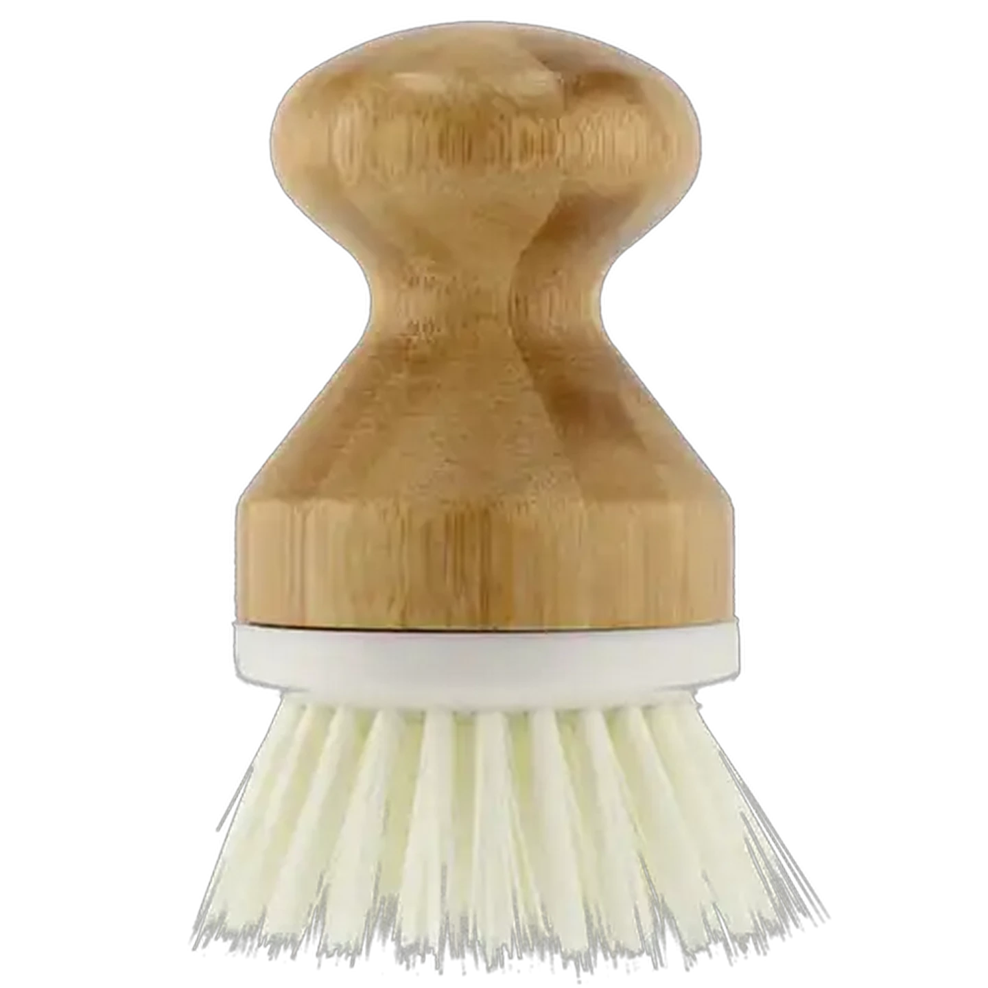 Image of Bamboo White Pot Scrub Brush