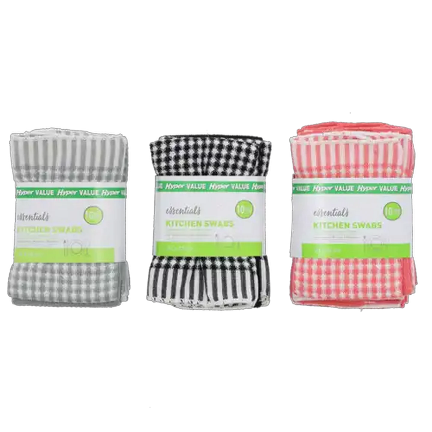 Image of Essentials Kitchen Swabs 33 x 33cm 10 Pack (Colour May Vary)