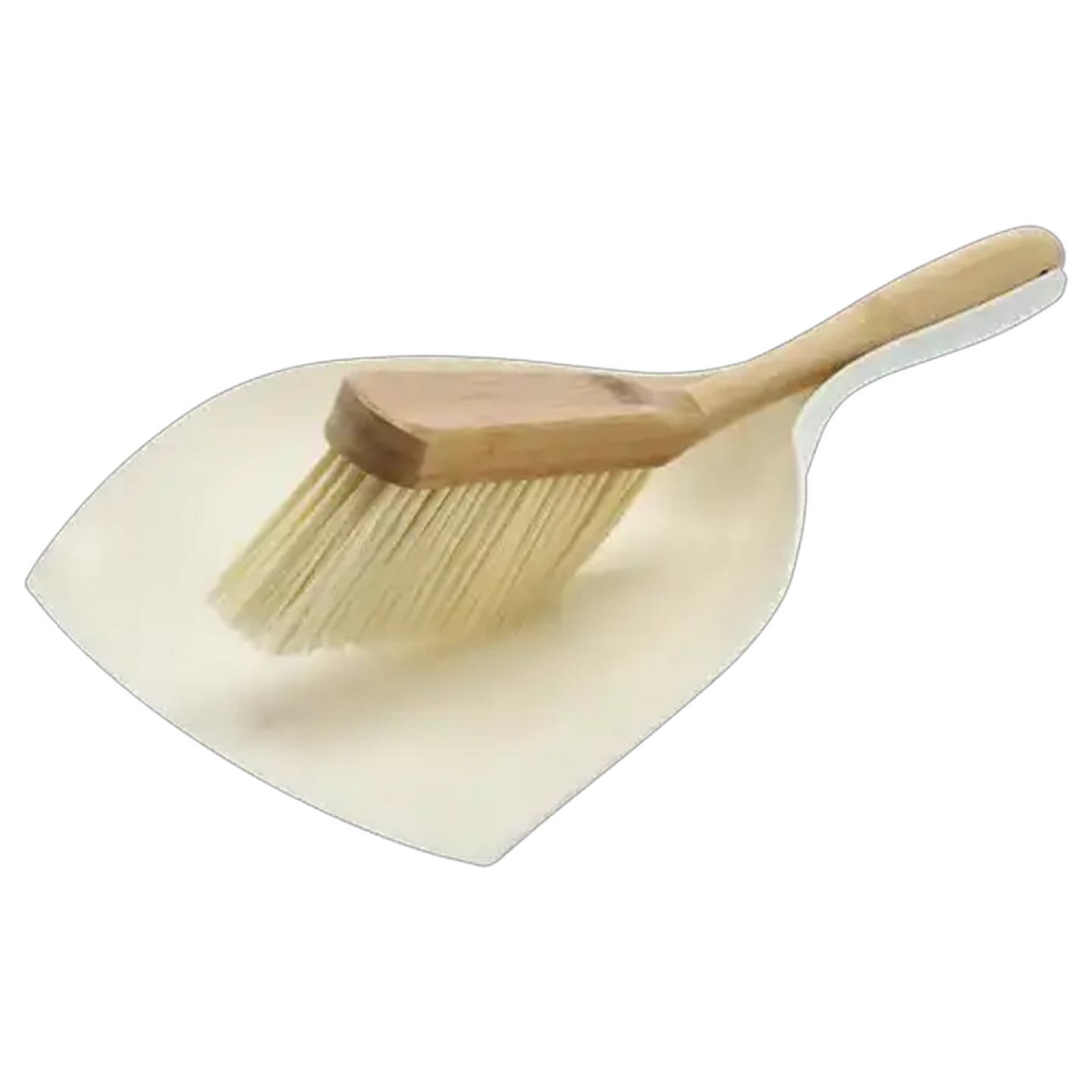Image of Bamboo White Dustpan & Brush Set
