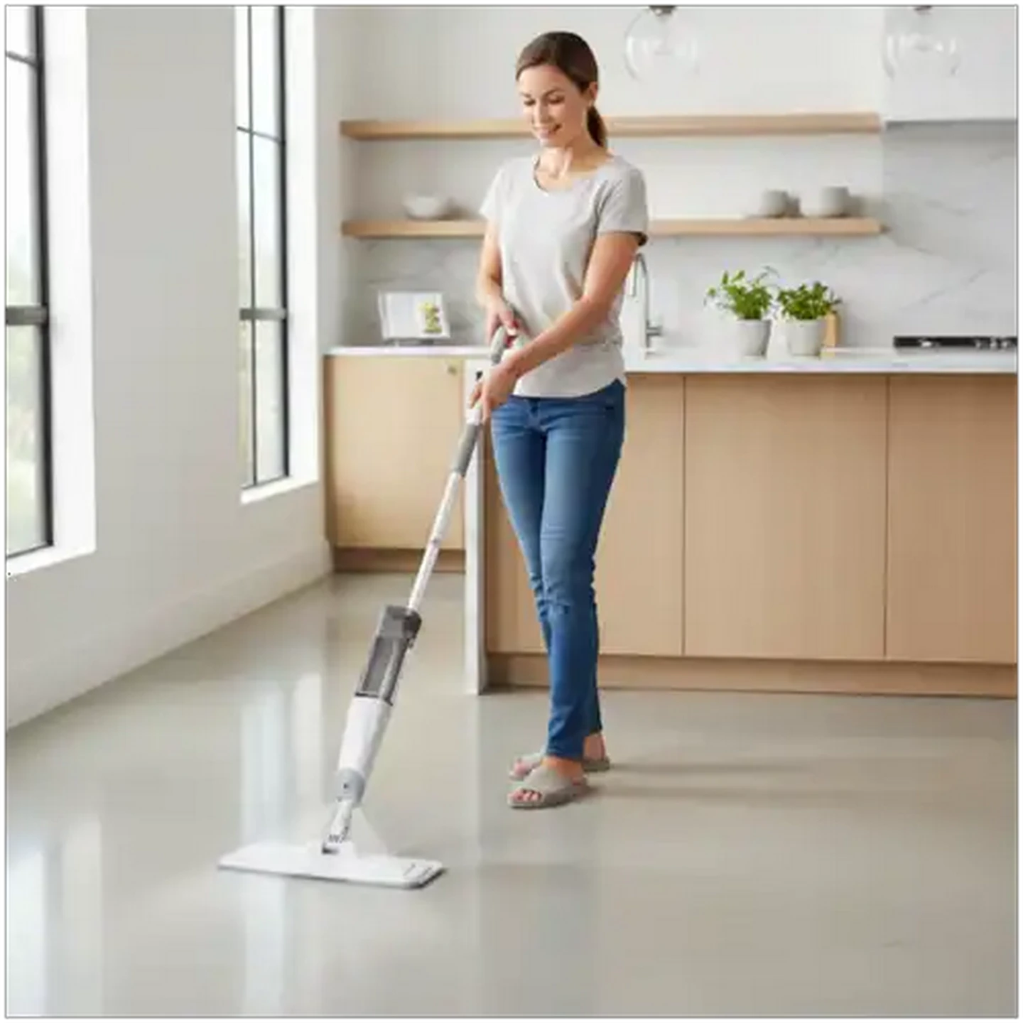 Image of Spotless Grey Microfibre Spray Mop