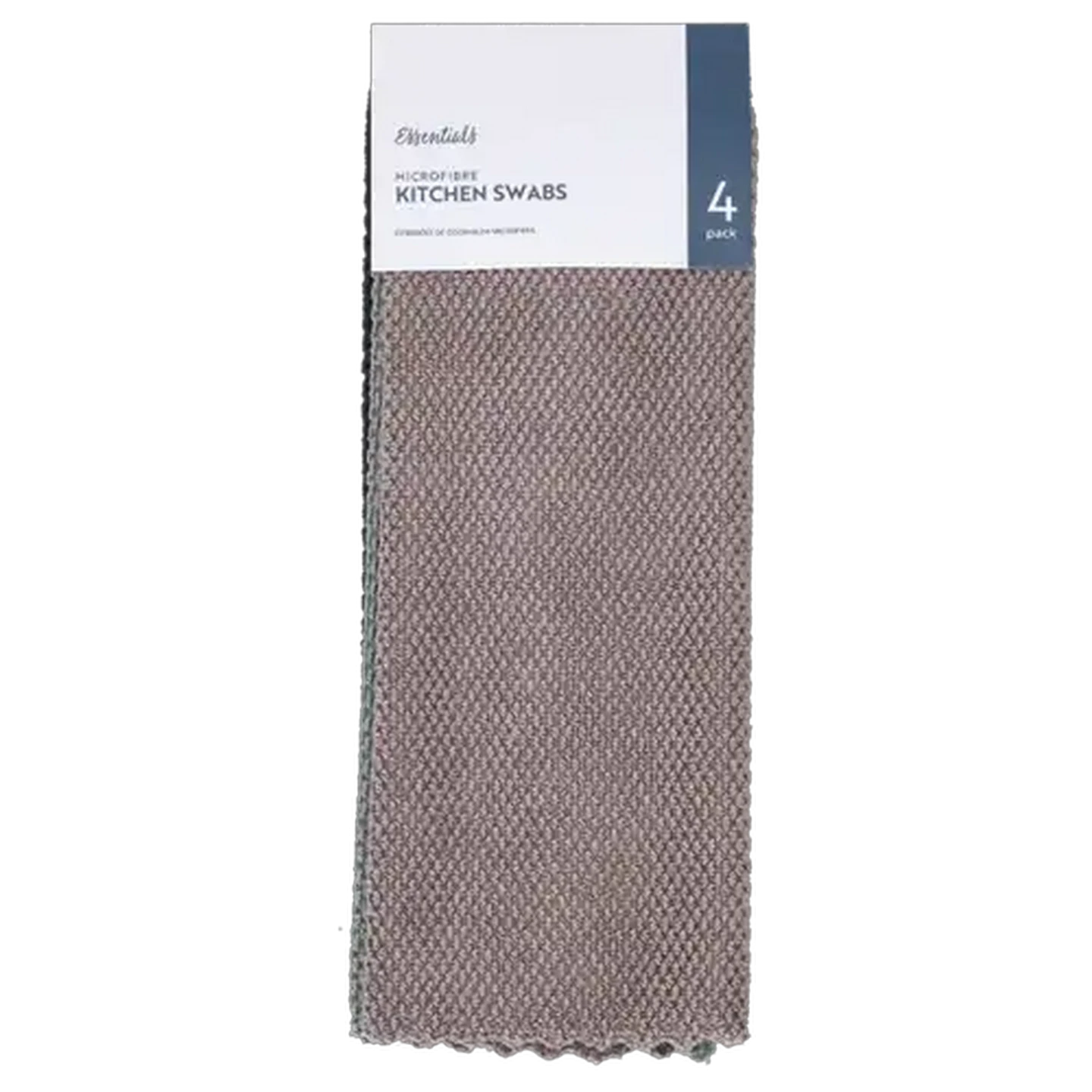 Image of Essentials Italy Microfibre Kitchen Swabs 30cm x 30cm 4-Pack