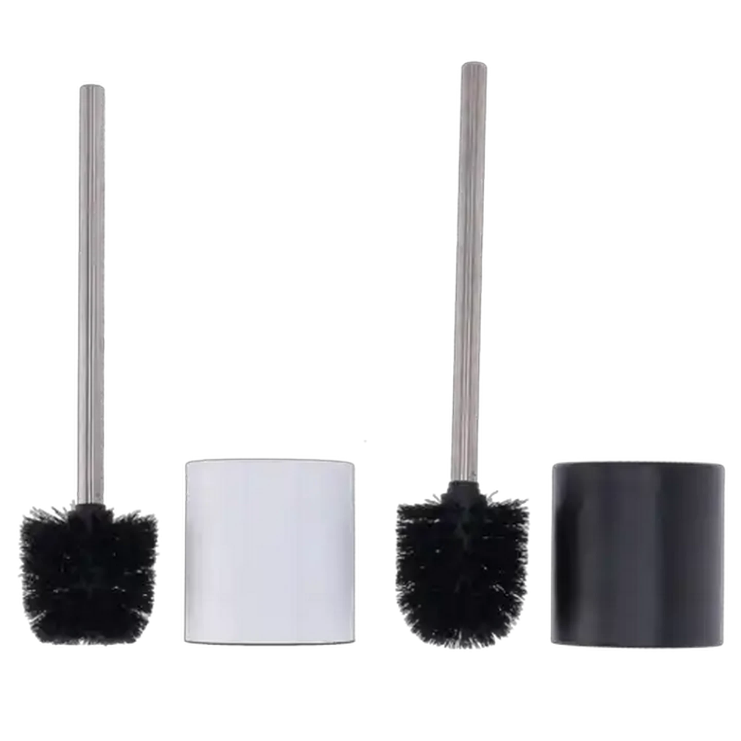 Image of Matte Black or White Toilet Brush Set (Colour May Vary)