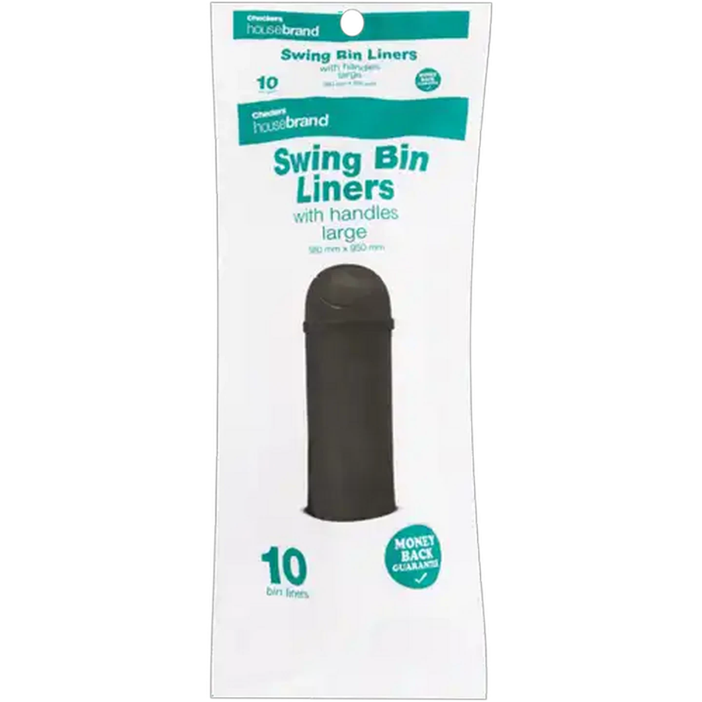 Image of Checkers Housebrand 580mm x 950mm Large Swing Bin Liners 10 Pack