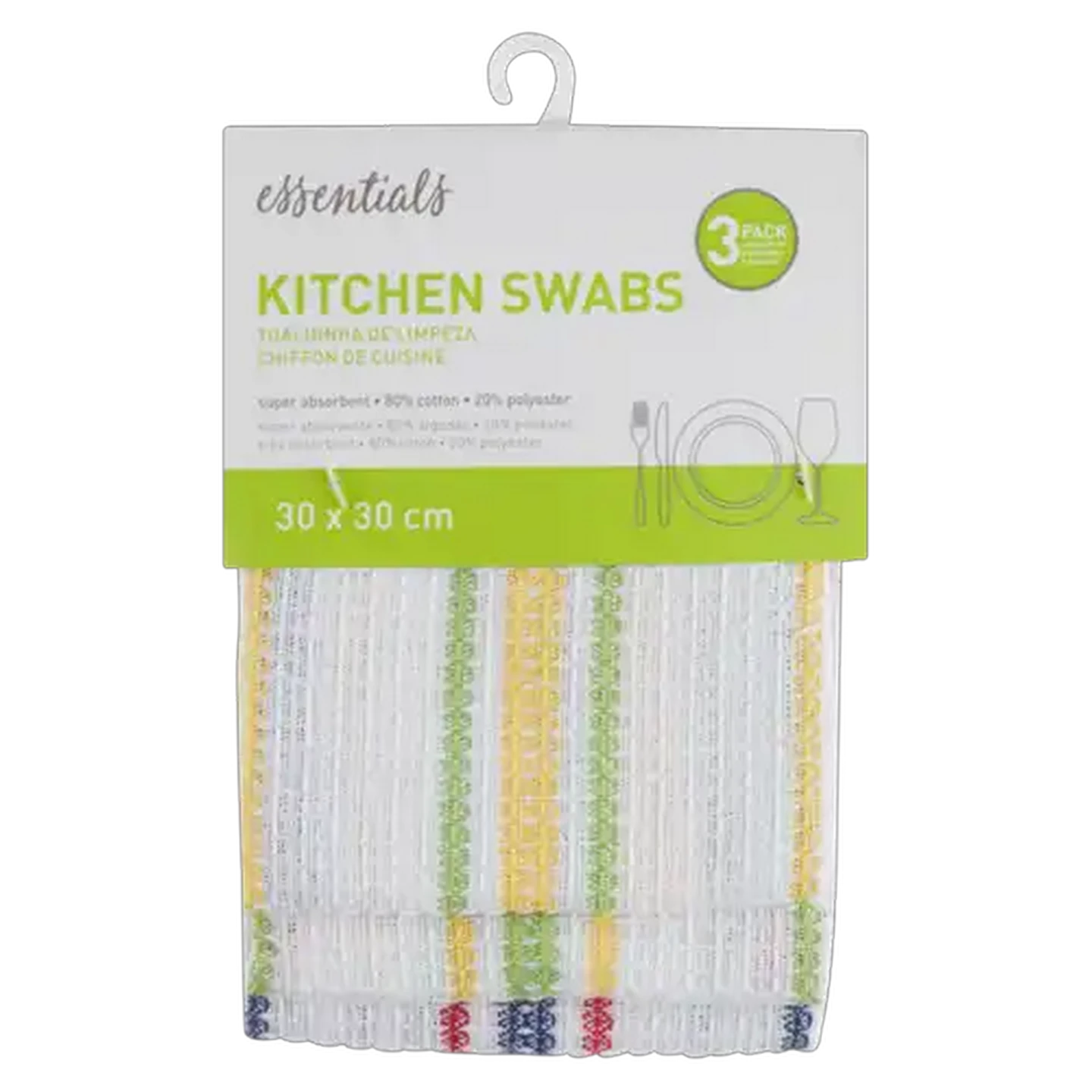 Image of Essentials Kitchen Swabs 3-Pack