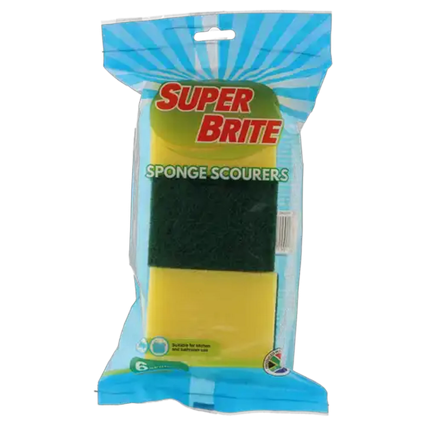 Image of Superbright Sponge Scourers 6-Pack