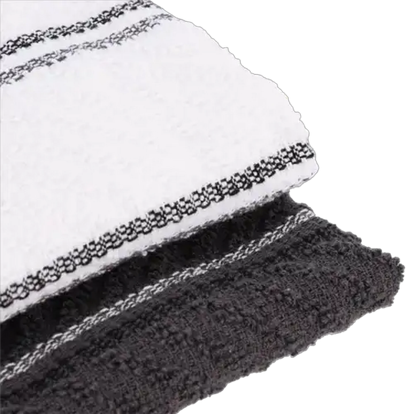 Image of Essentials Terry Stripe Kitchen Cloths 40 x 65cm 2-Pack (Colour May Vary)