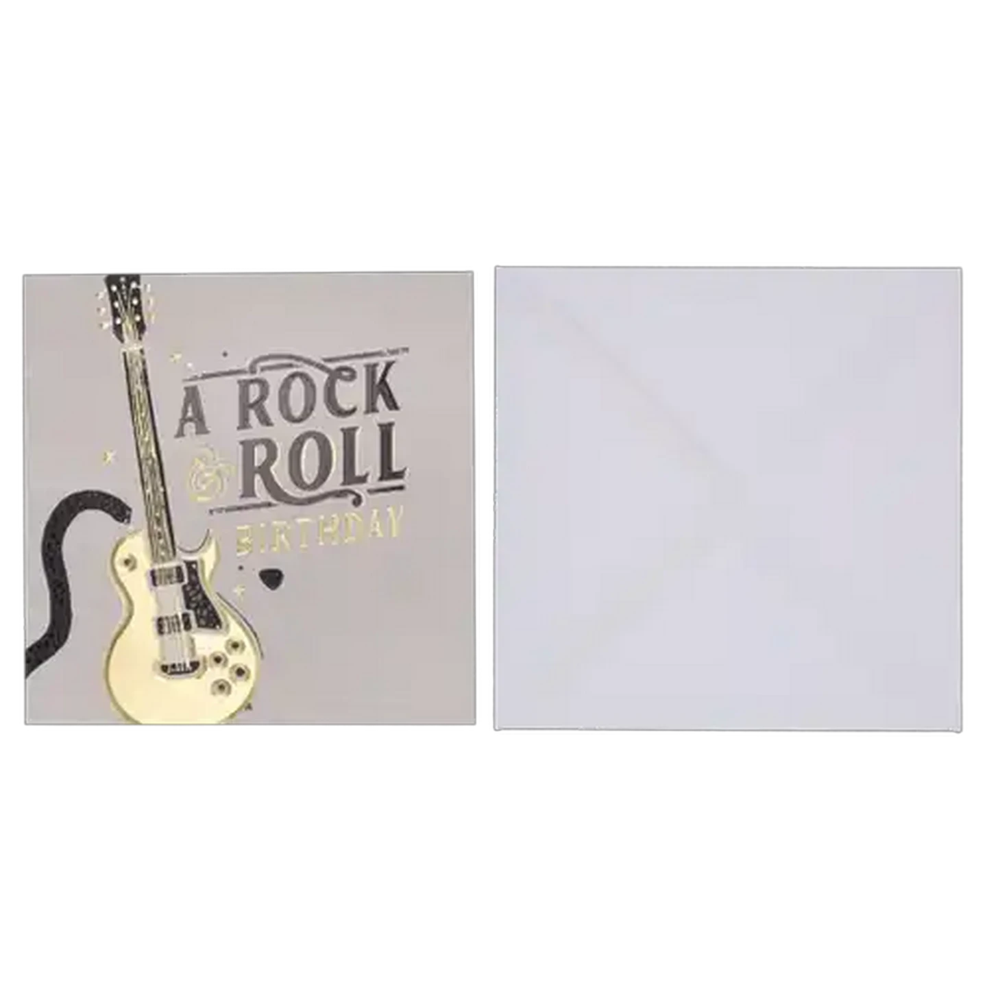 Image of Charcoal Gold Guitar Everyday Card