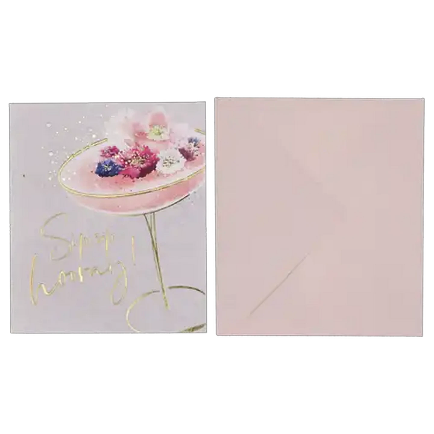 Image of Sip Sip Indigo Blush Everyday Card