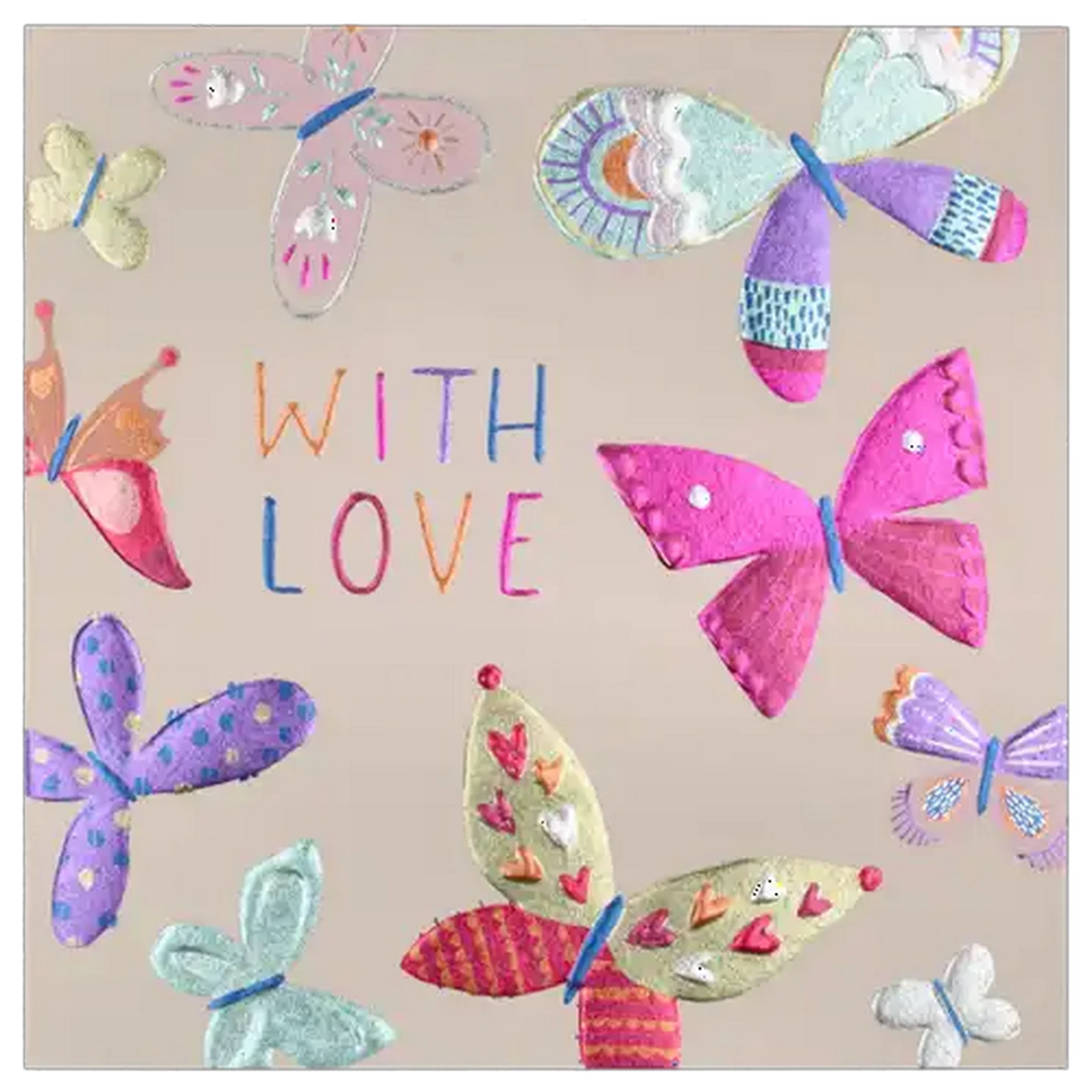 Image of Poppers Butterflies Everyday Party Card