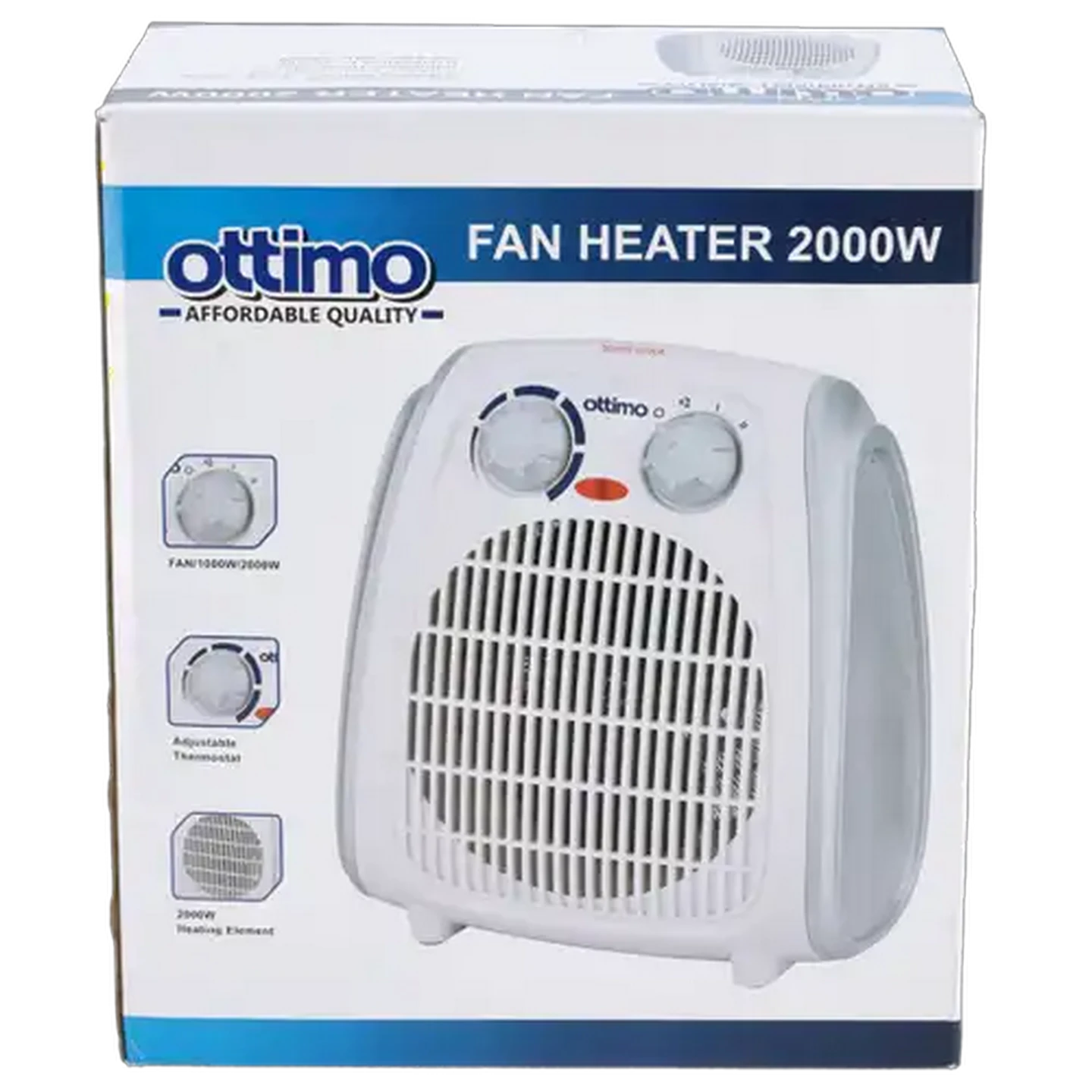 Image of Ottimo White Fan Heater