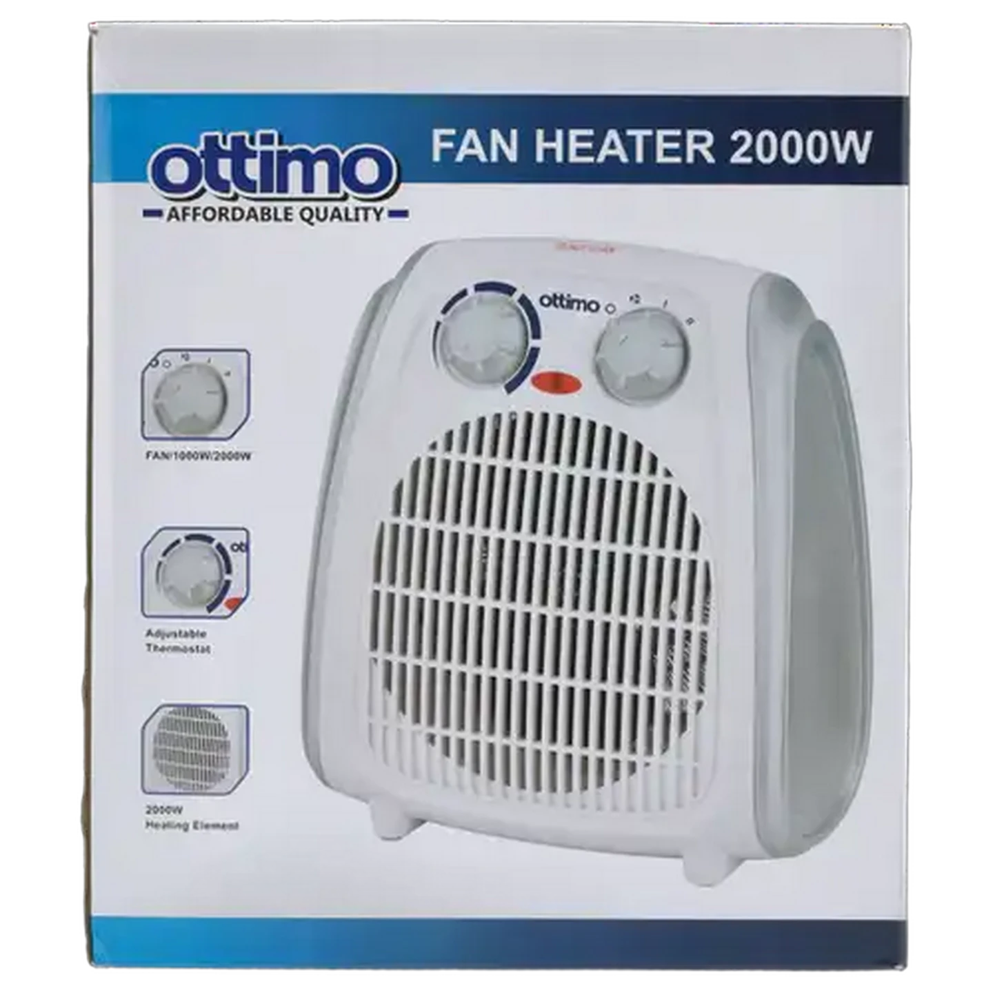 Image of Ottimo White Fan Heater