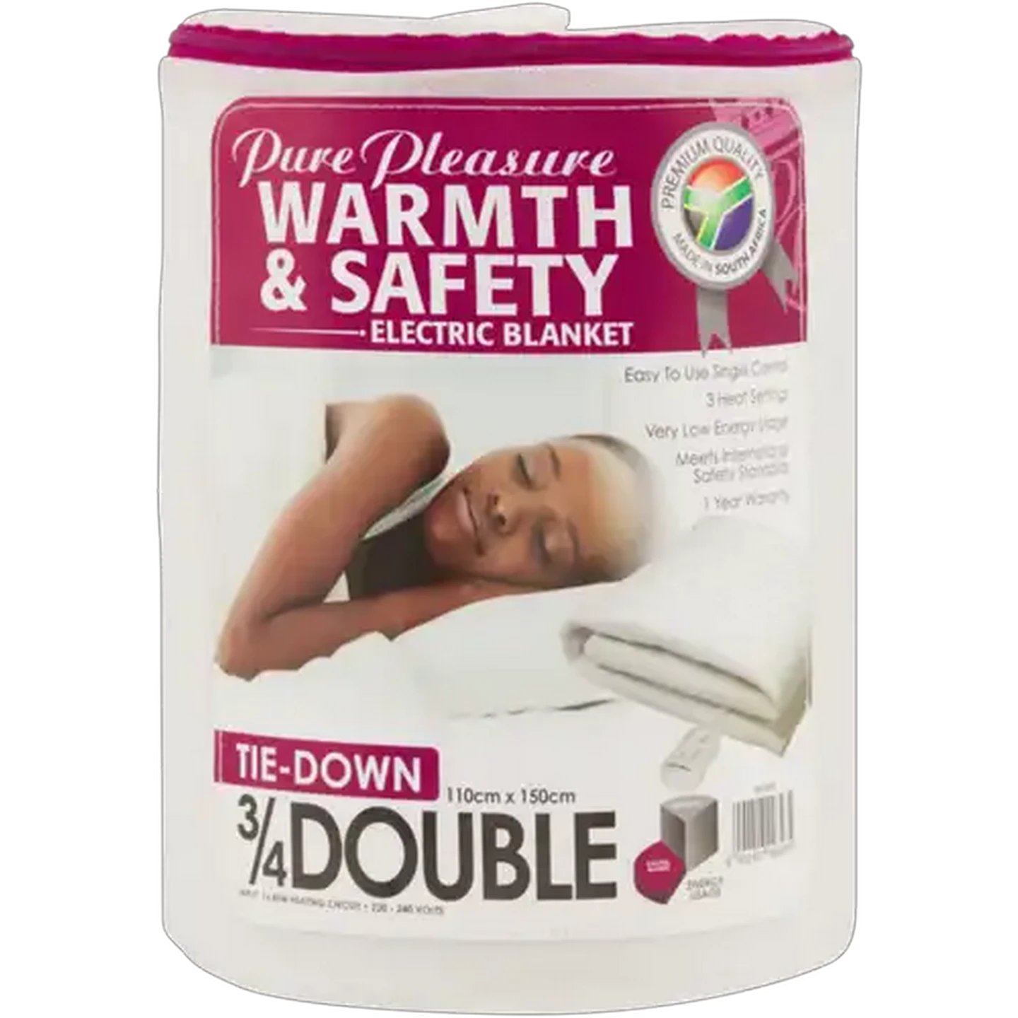 Image of Pure Pleasure 3/4 Double Tie-Down Electric Blanket