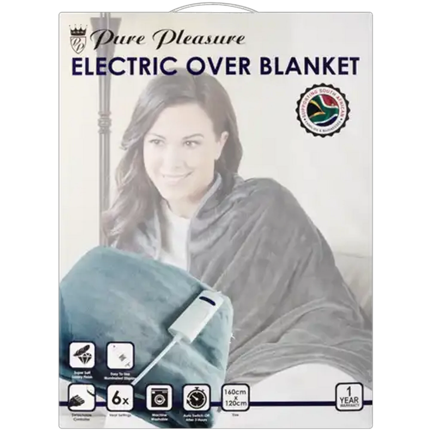 Image of Pure Pleasure Electric Over Blanket 160cm x 120cm