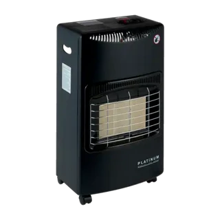 Platinum Black 3 Panel Gas Heater 4200W