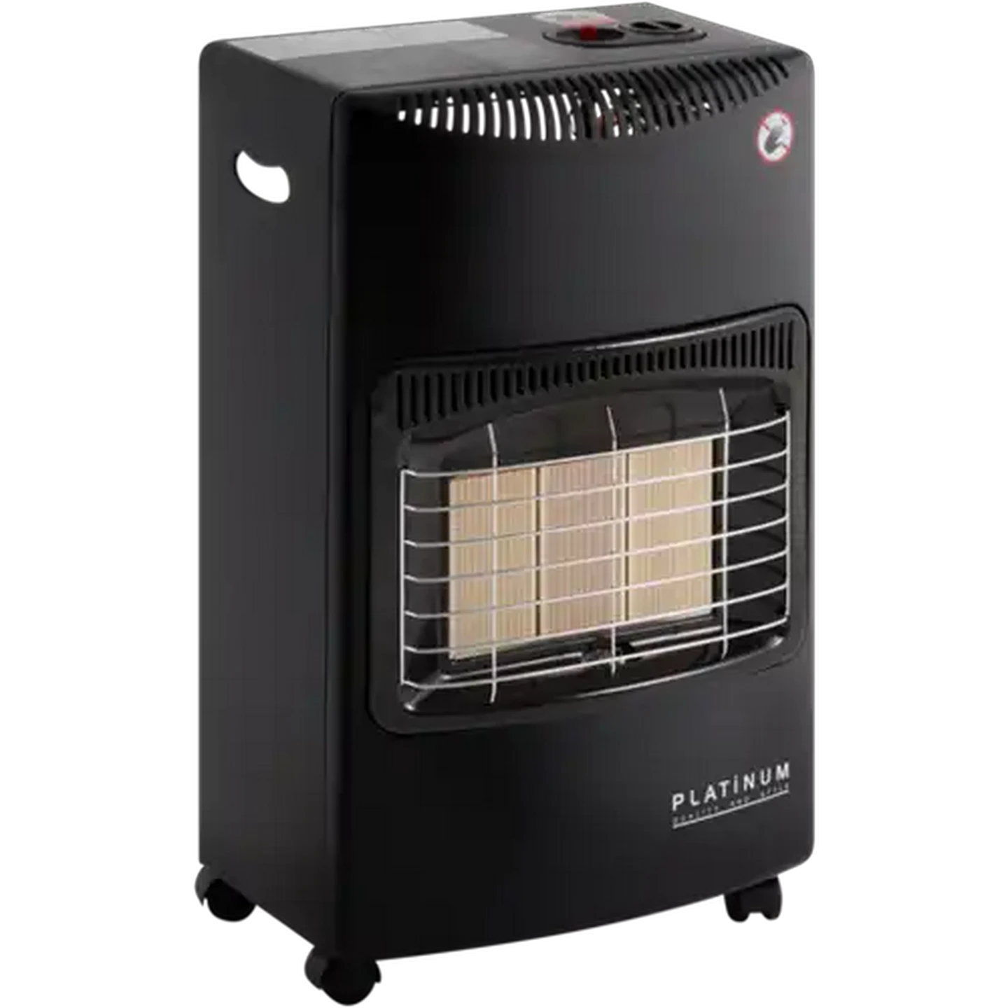 Image of Platinum Black 3 Panel Gas Heater 4200W