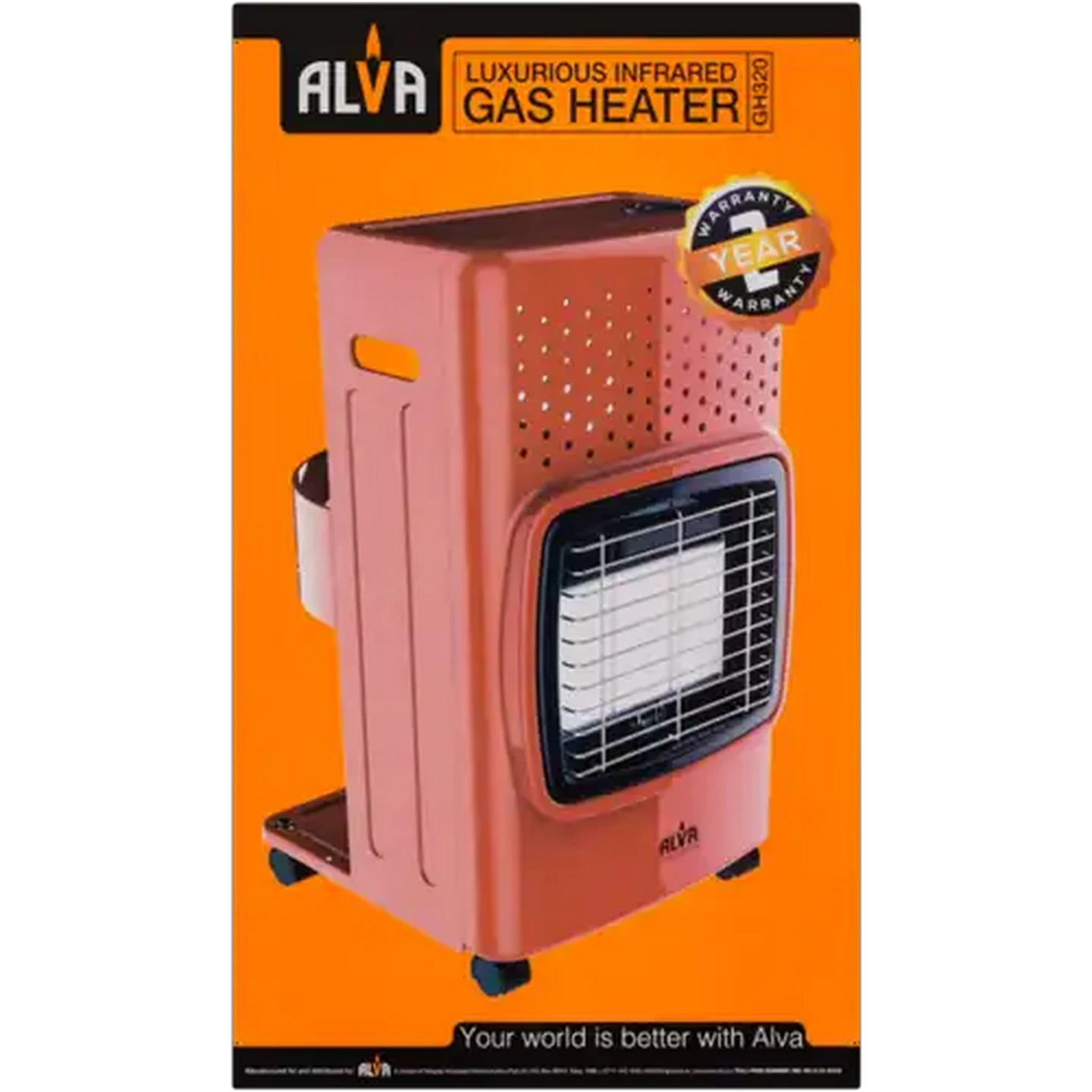 Image of Alva Luxurious Red Infrared Gas Heater
