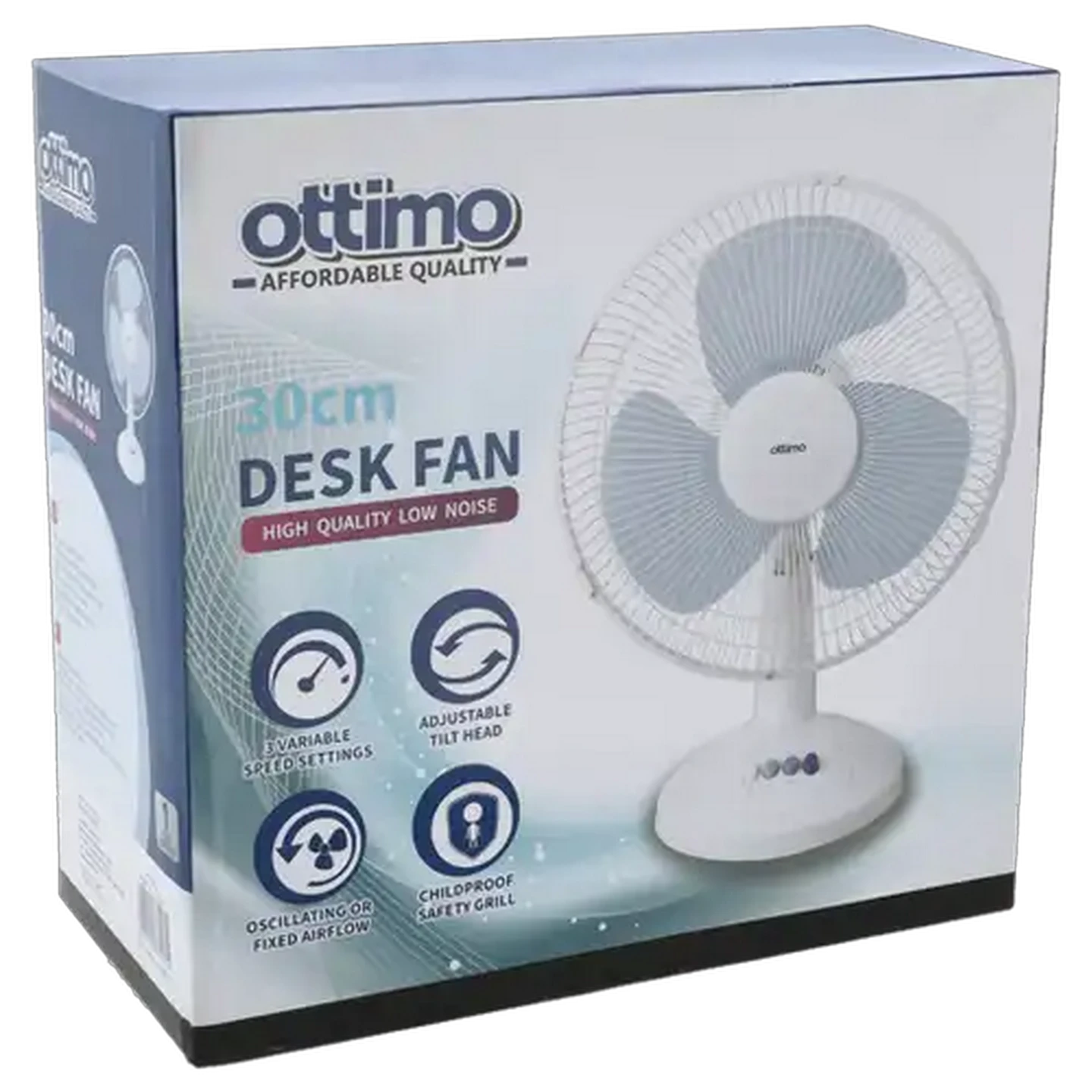 Image of Ottimo Blue Desk Fan 30cm