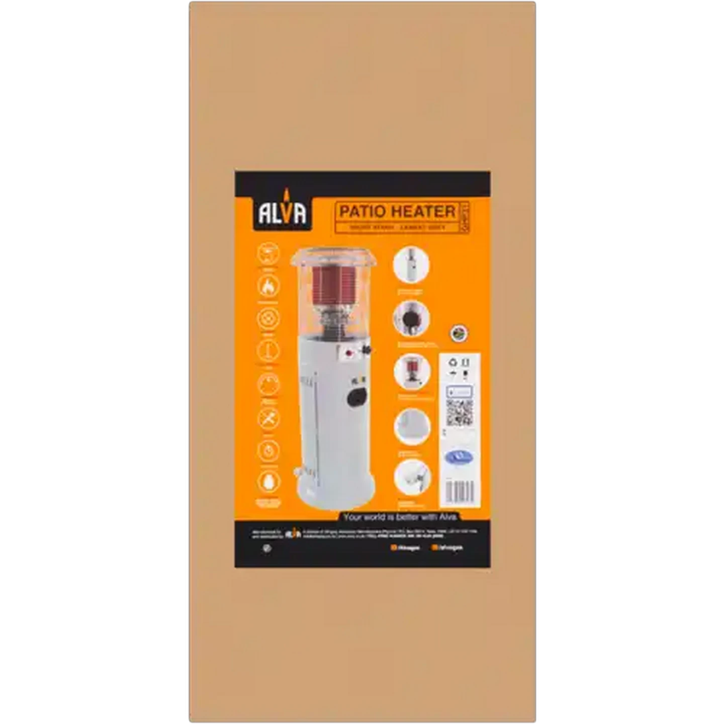 Image of Alva Short Stand Patio Gas Heater
