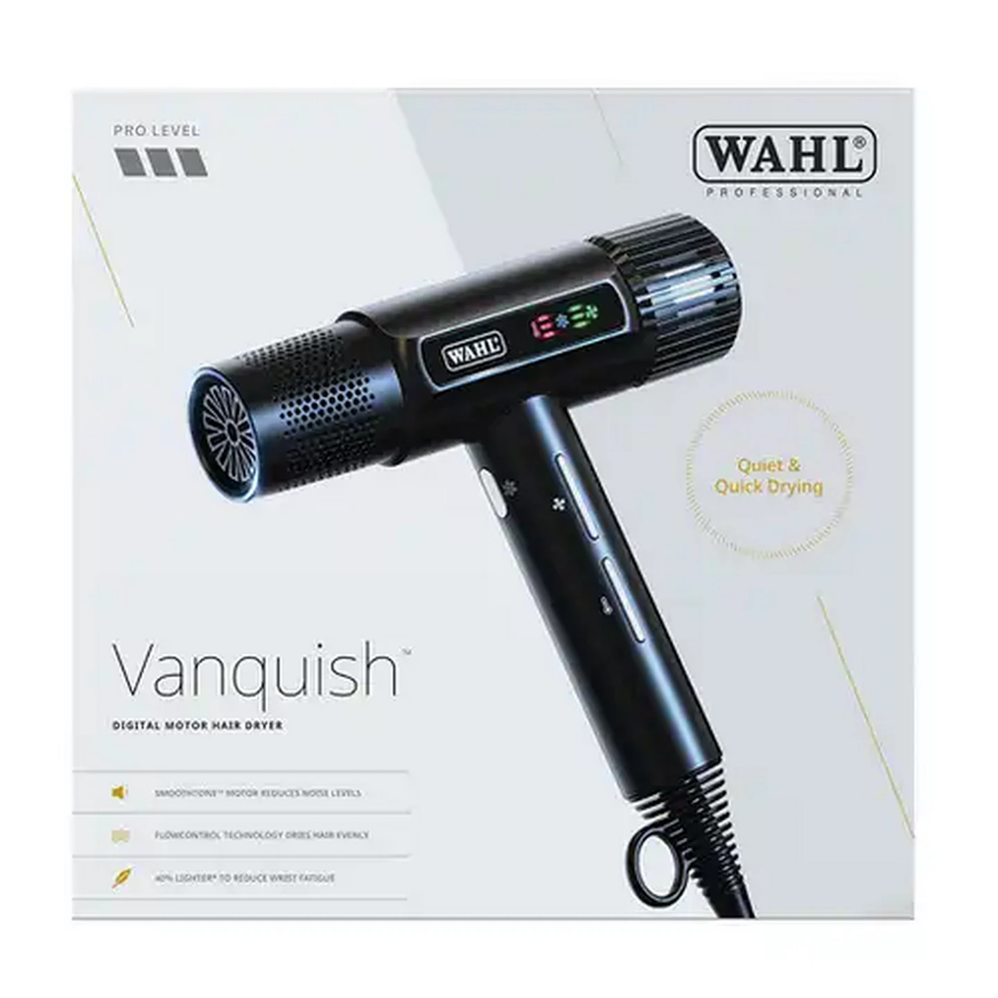 Image of Wahl Vanquish 1600w Professional BLDC Brushless Hair Dryer 101 000 RPM 4 Piece