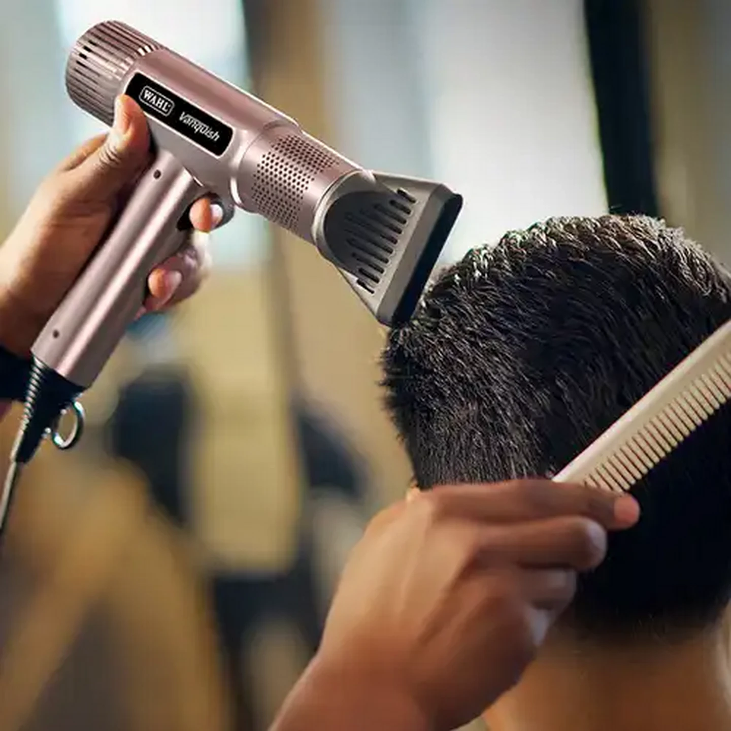 Image of Wahl Vanquish Rose Gold 1600w Professional BLDC Brushless Hair Dryer 101 000 RPM 4 Piece