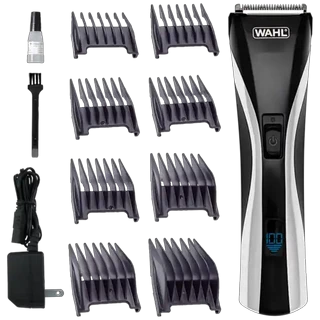 Wahl Haircut & Beard Cord/Cordless Rechargeable LCD Hair Clipper Kit 13 Piece