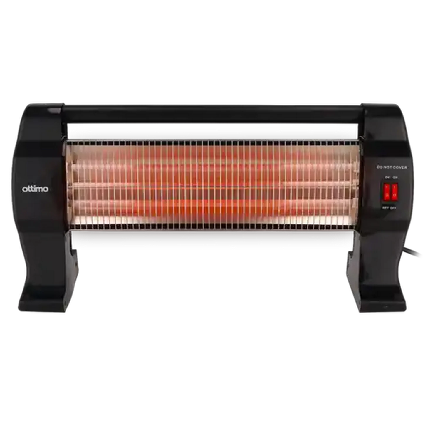 Image of Ottimo Black 3 Bar Quartz Heater 1200W
