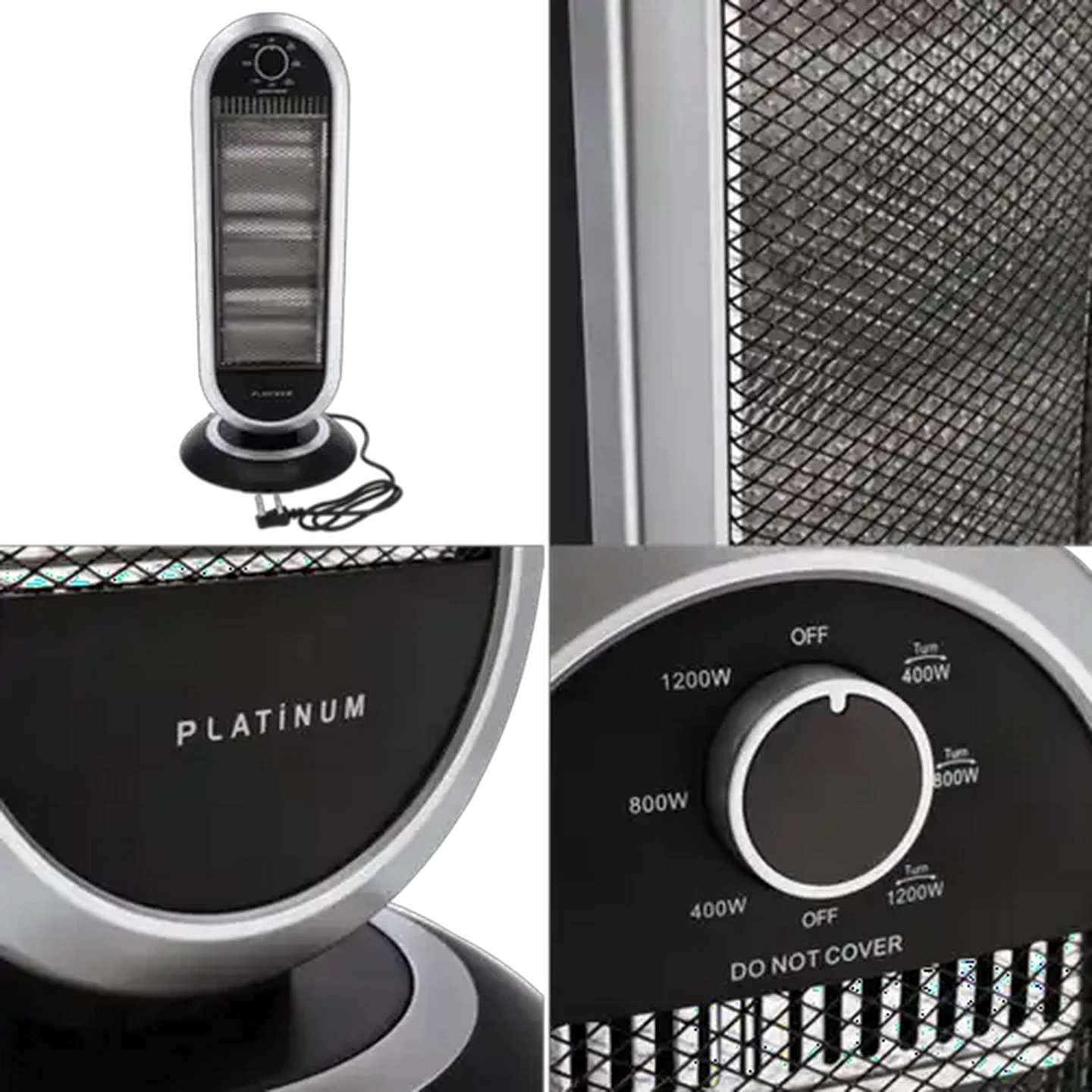 Image of Platinum 3 Bar Halogen Heater 1200W