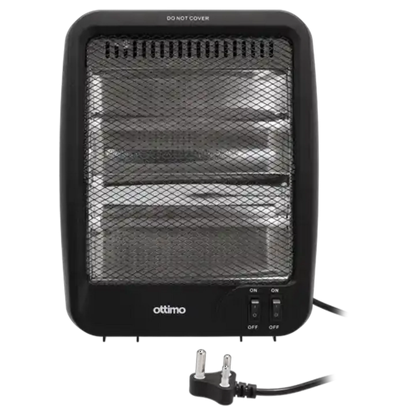Image of Ottimo Black 800W 2-Bar Heater 800W